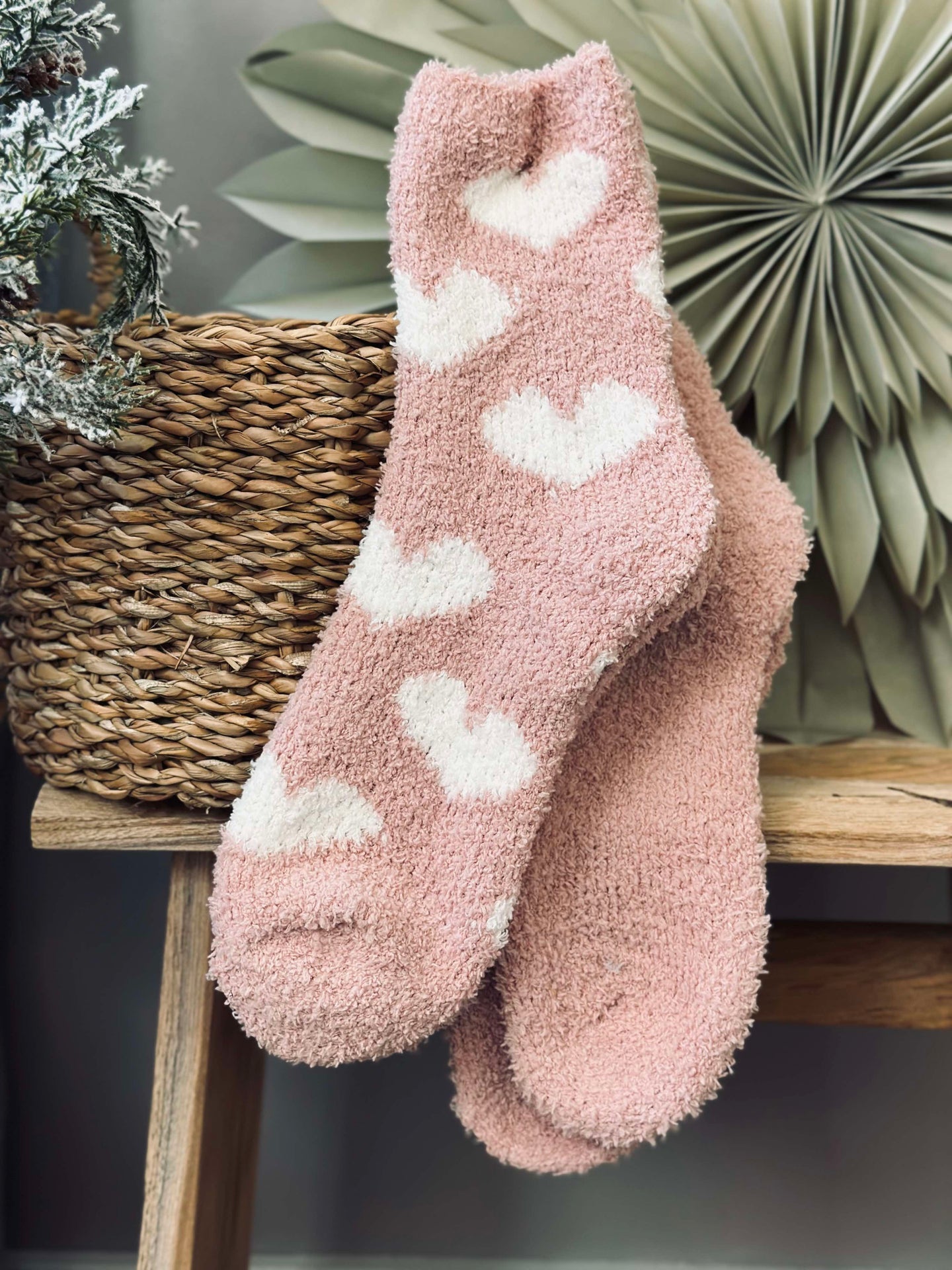 Strumpor Fluffy Rose - Set med 2 par