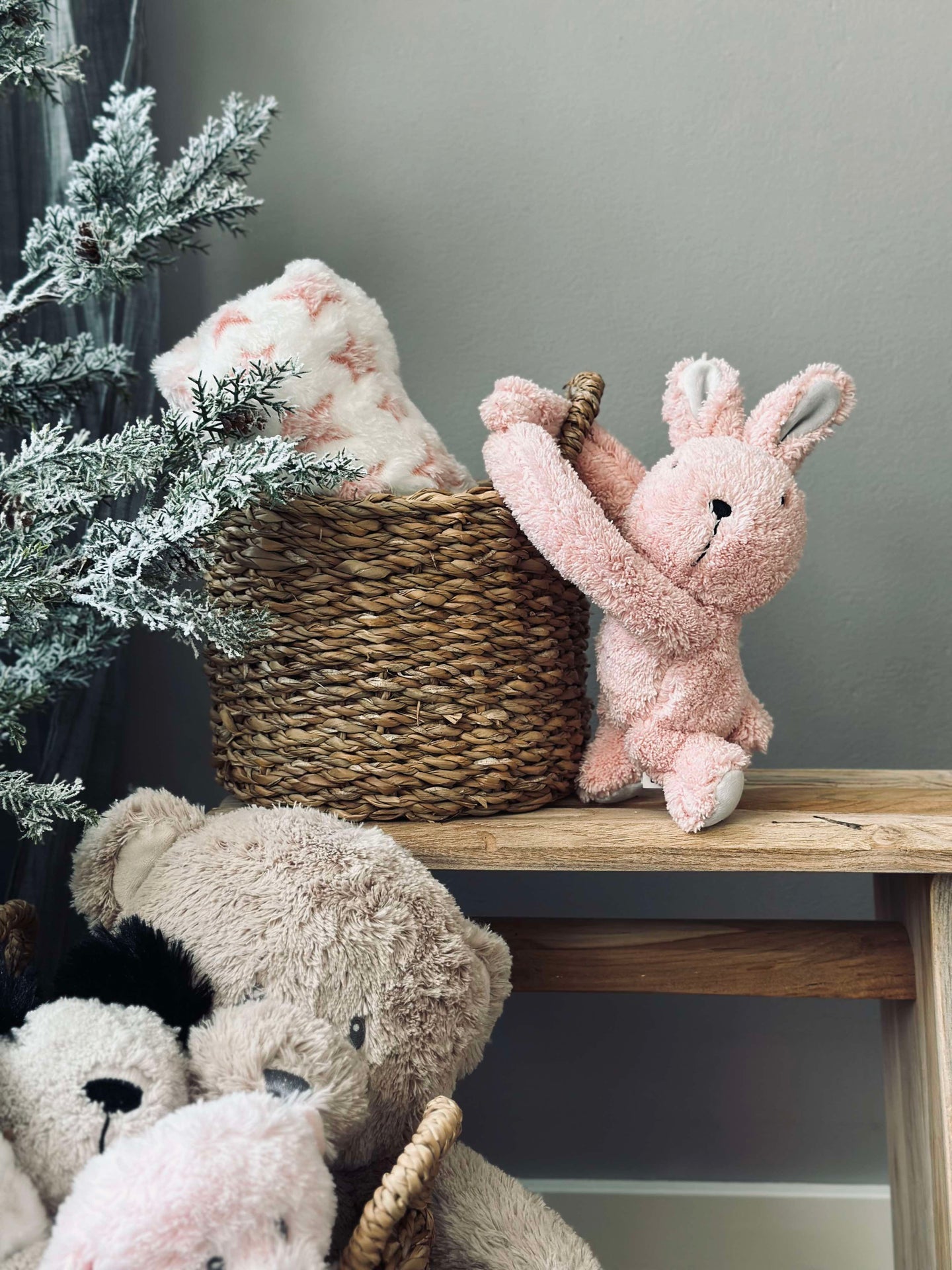 Babyfilt med nalle - Kanin