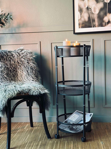 Rullvagn med hjul - 3 nivåer