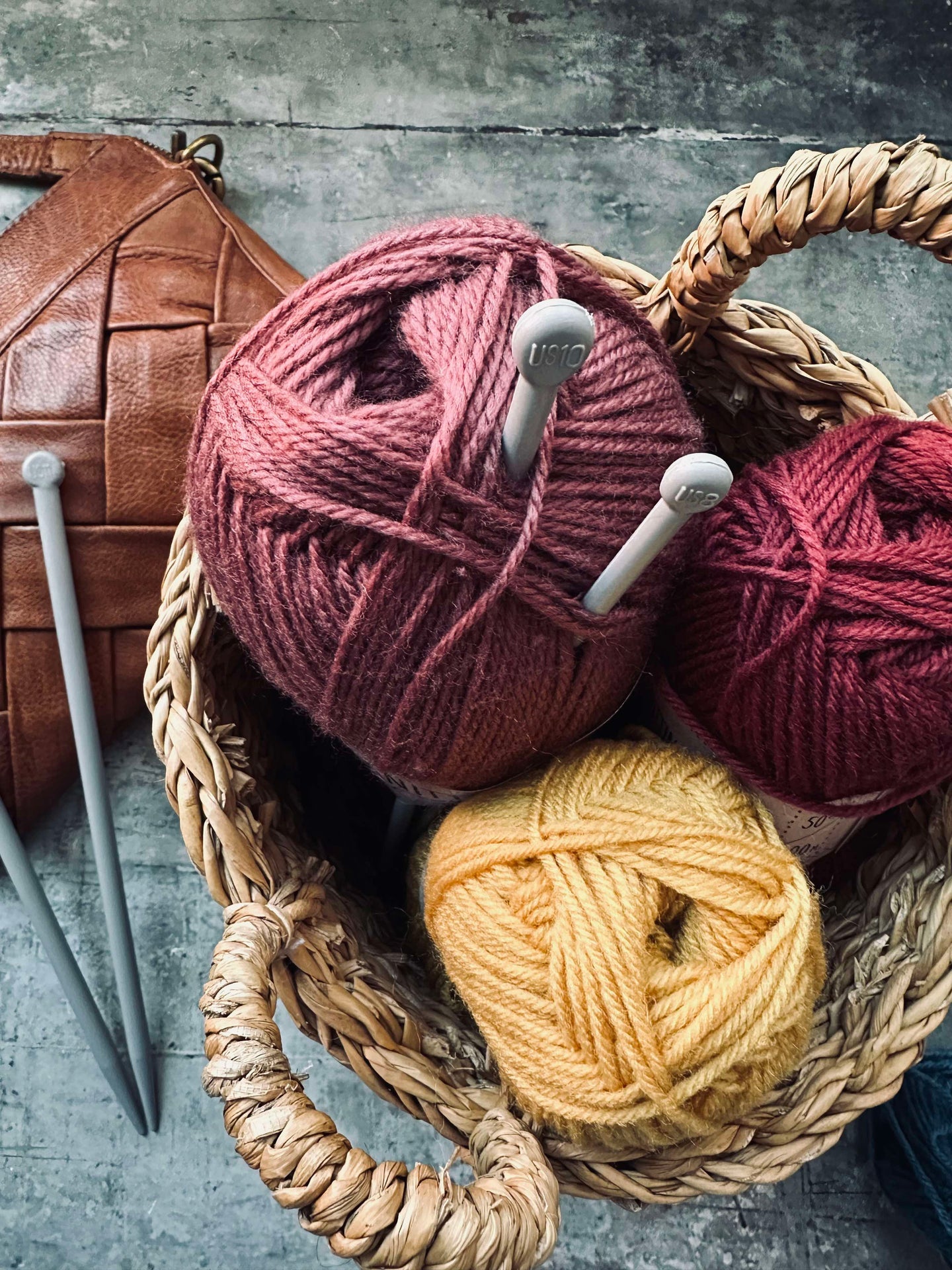 Akrylgarn 200 gram - Oldrosa