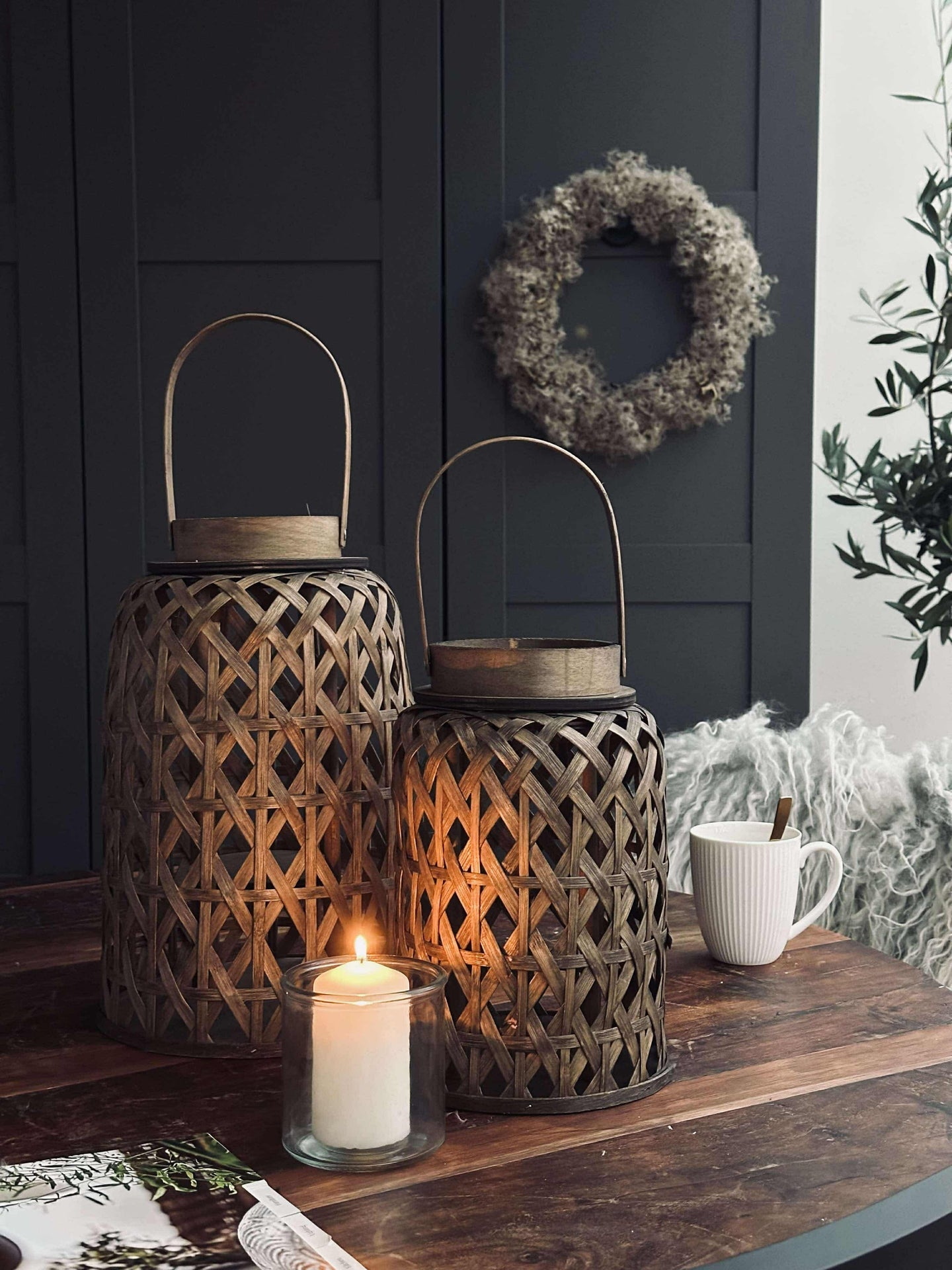 Lykta Jenna - Mörk Stor