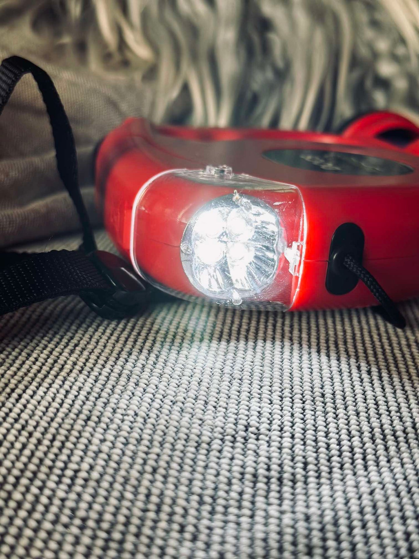 Flexikoppel med ficklampa - 5 meter