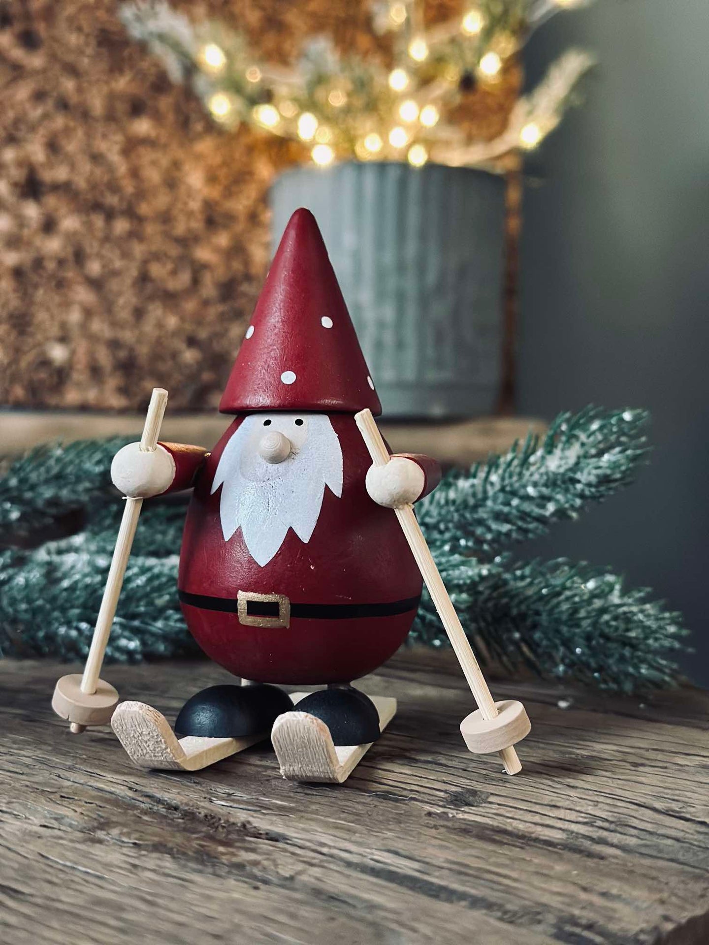 Jultomte på skidor - Small