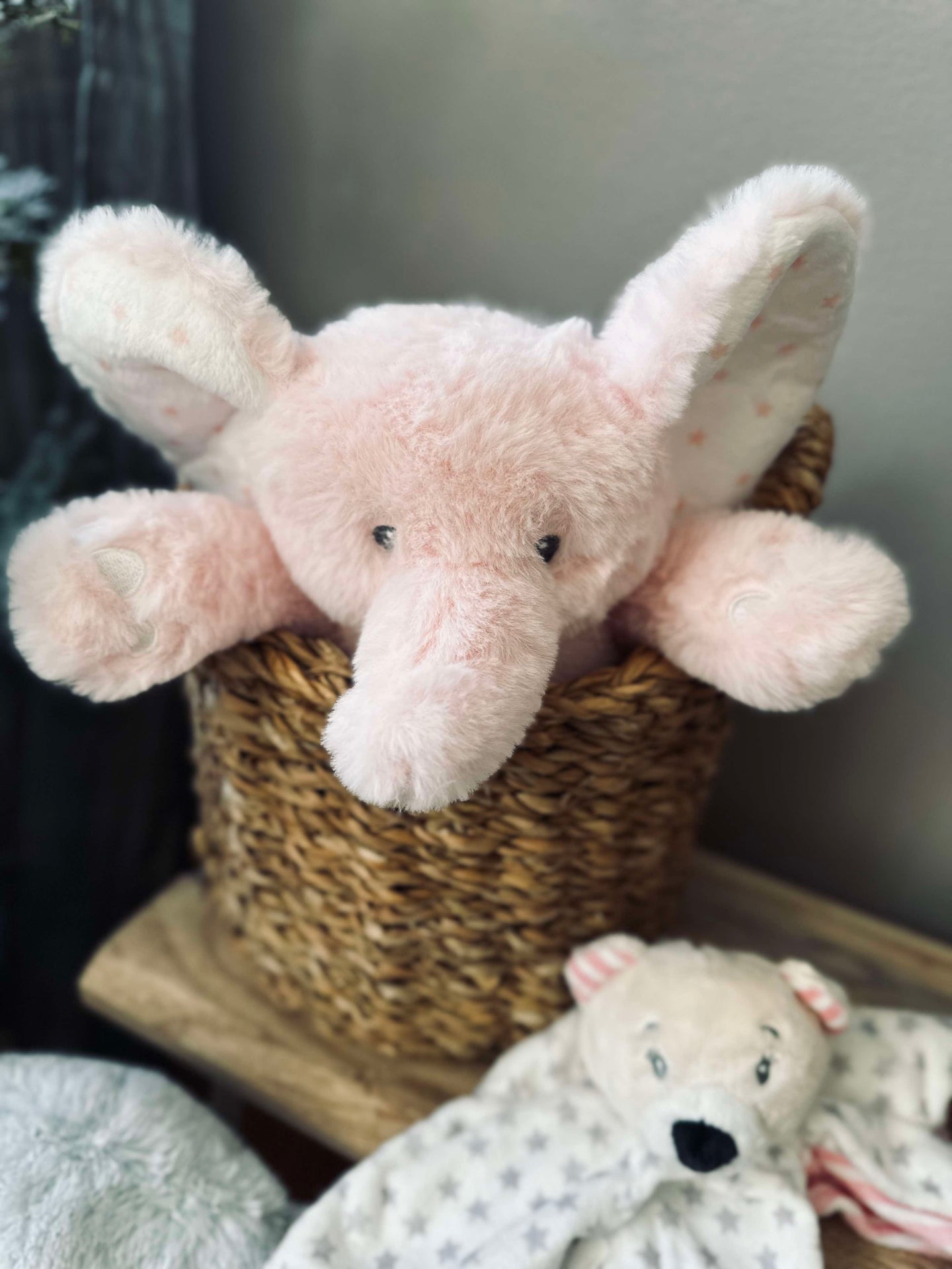 Nalle Elefant 25 cm - Ljusrosa