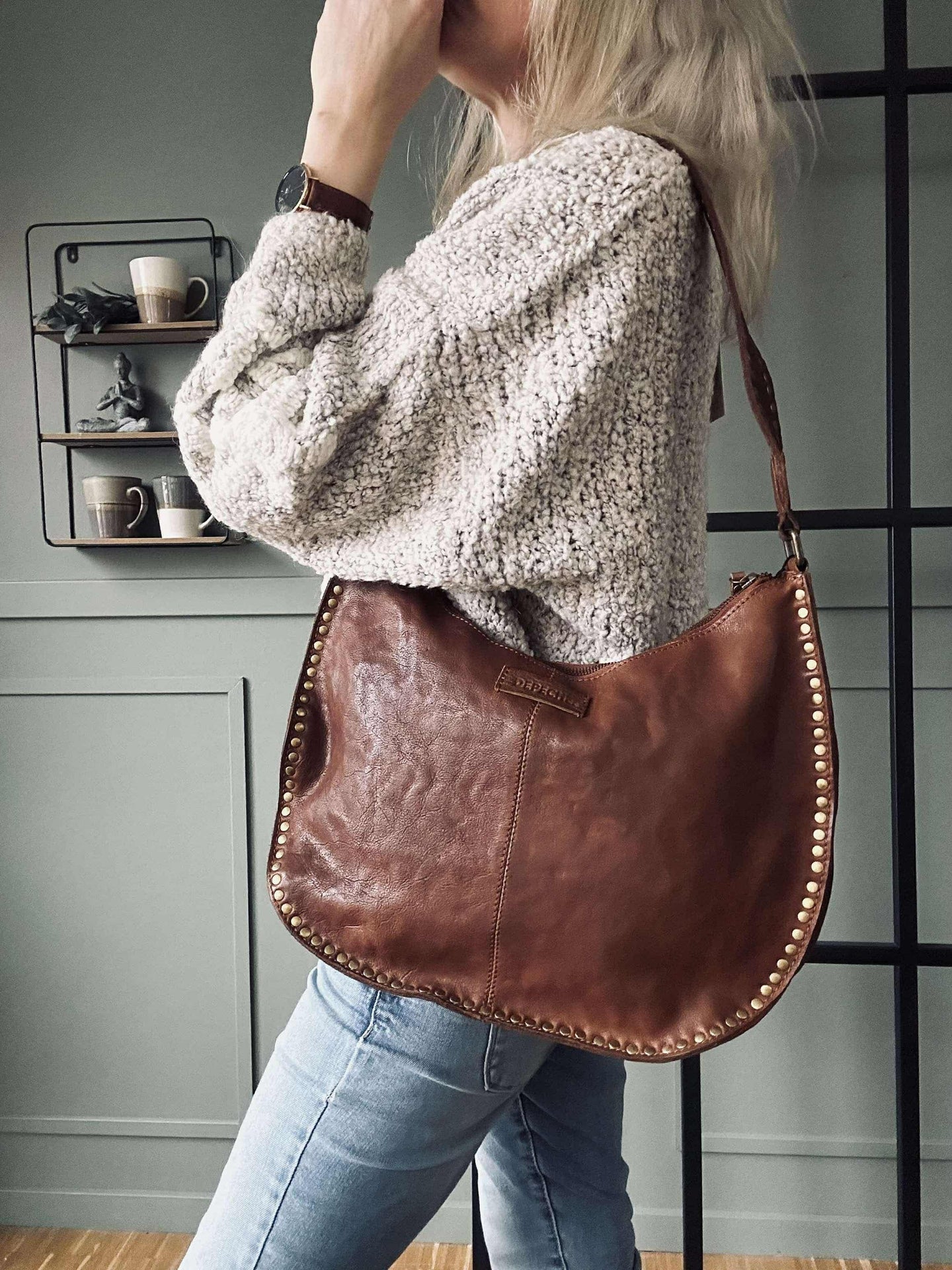 Axelväska Celia Cognac