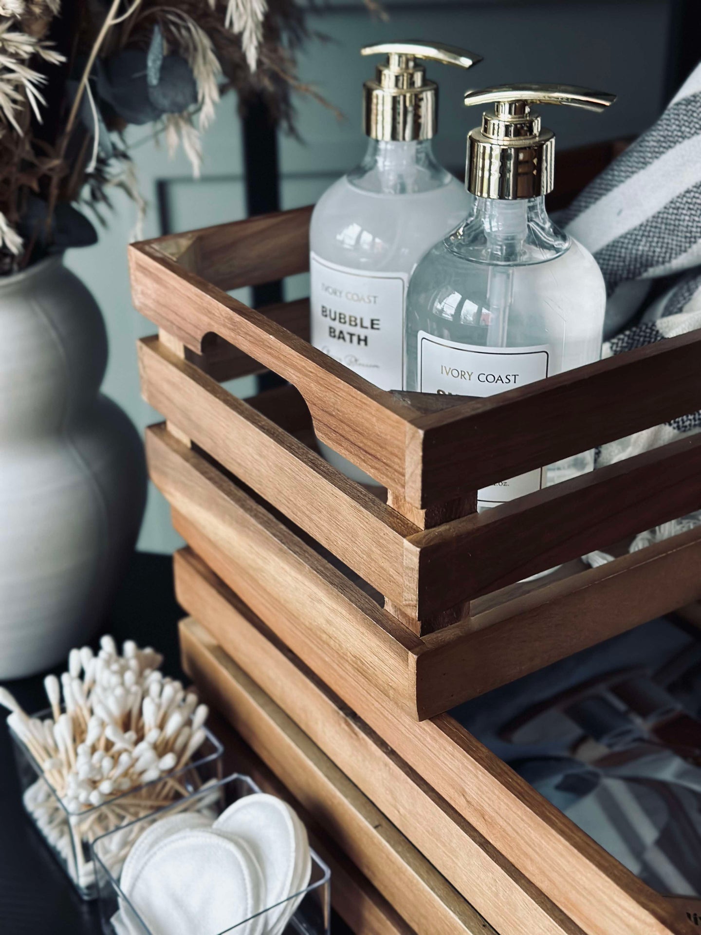 Äppellådor Akacia - Set om 2 st.