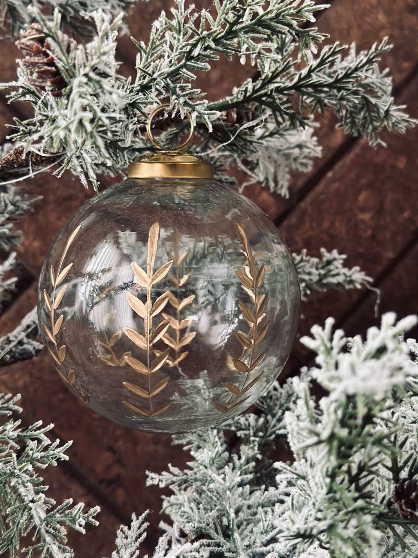 Glaskulor för jul - Paket med 2 st