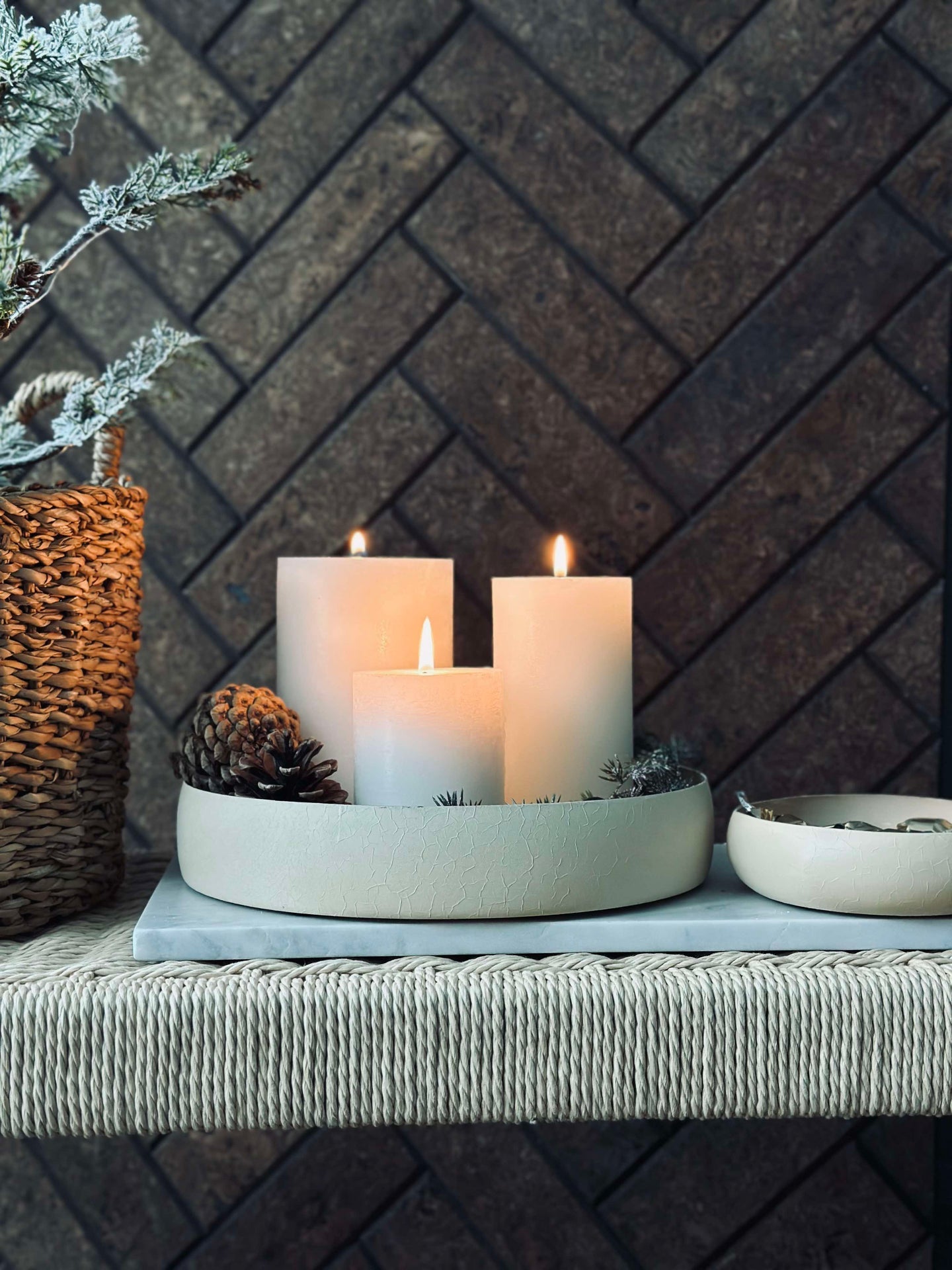 NOYA Serveringsfat 26 cm - Beige