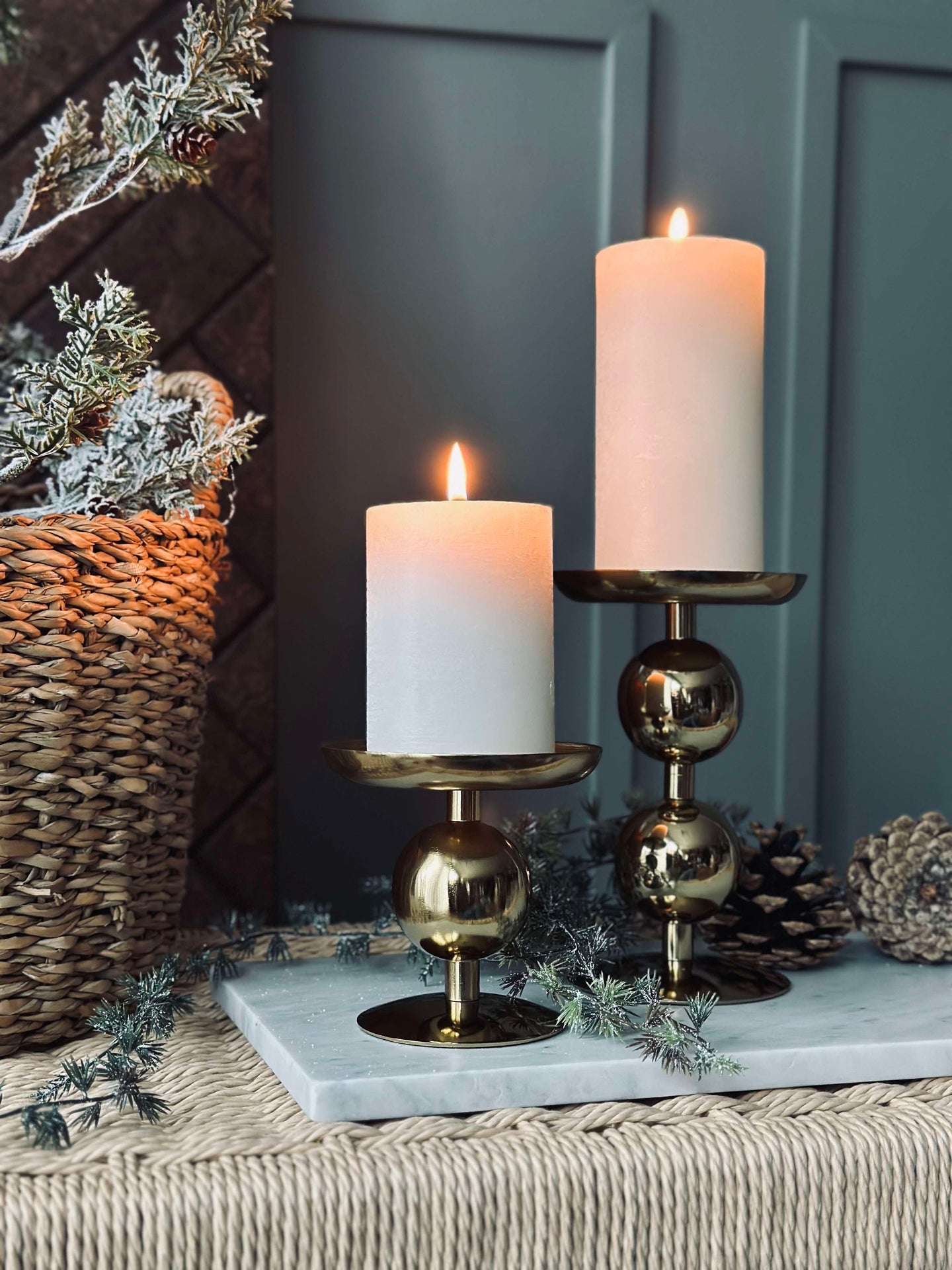 Ljusstake NOYA 17 cm - Guld