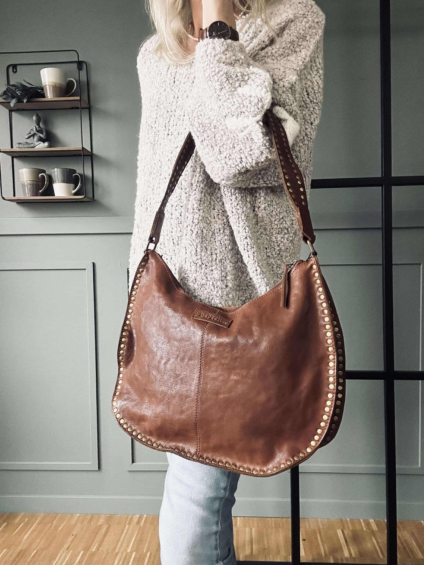 Axelväska Celia Cognac