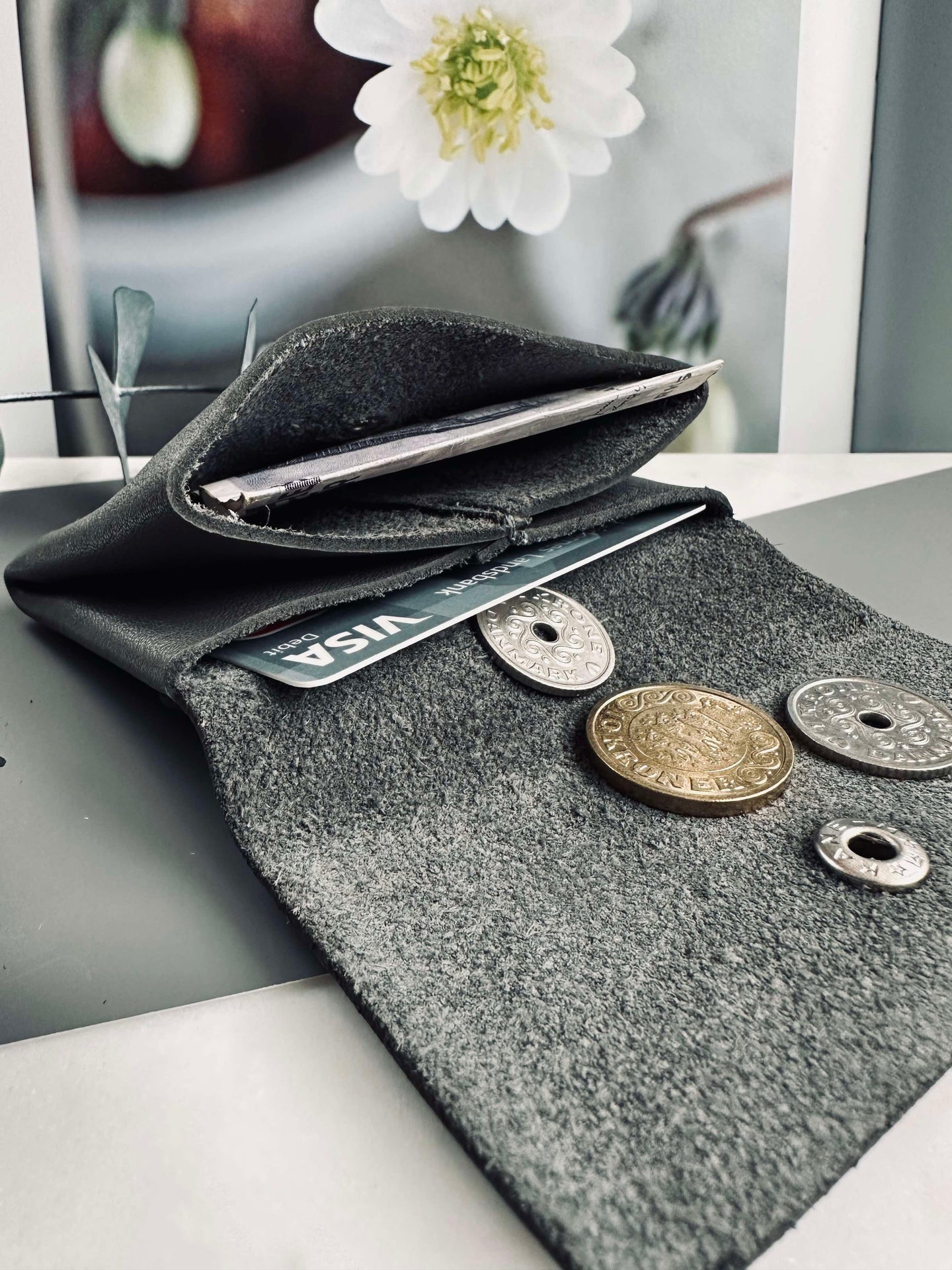 Plånbok Aura small Grey