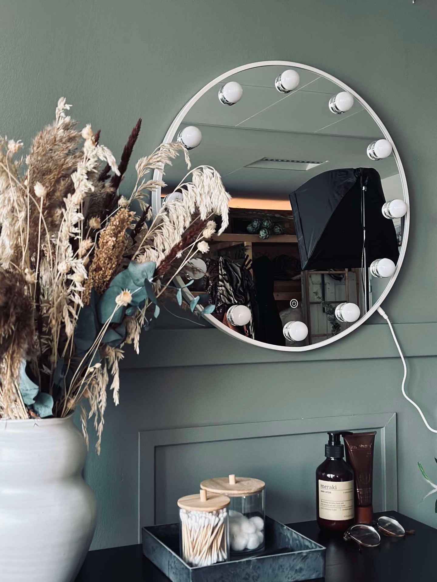 Hollywood Sminkspegel med belysning - Dia 50cm