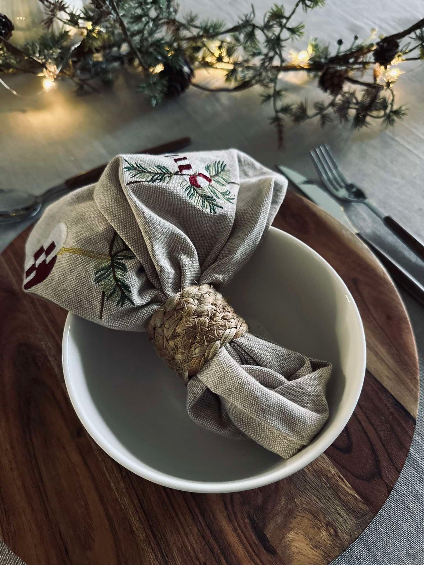 Räfflad Skål - Porslin