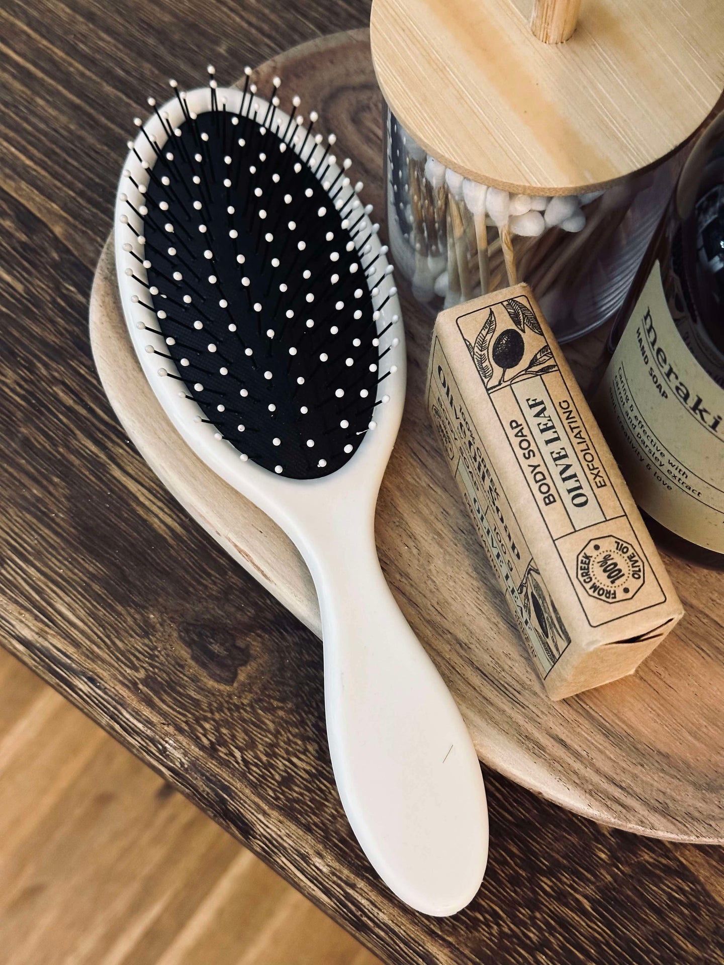 Hårborste Alma Off white