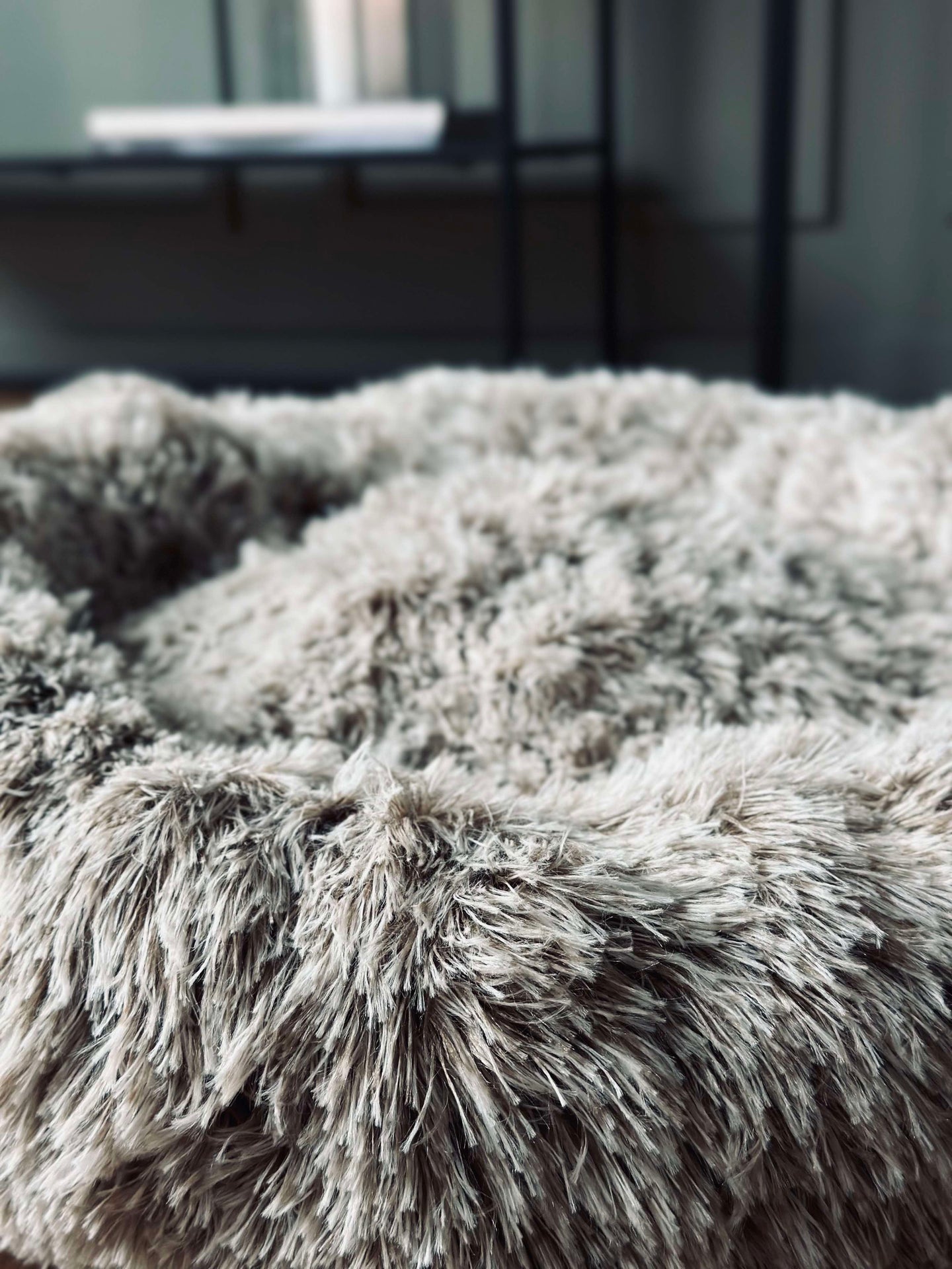 Hundbädd Fluffy - Dia 60 cm Beige