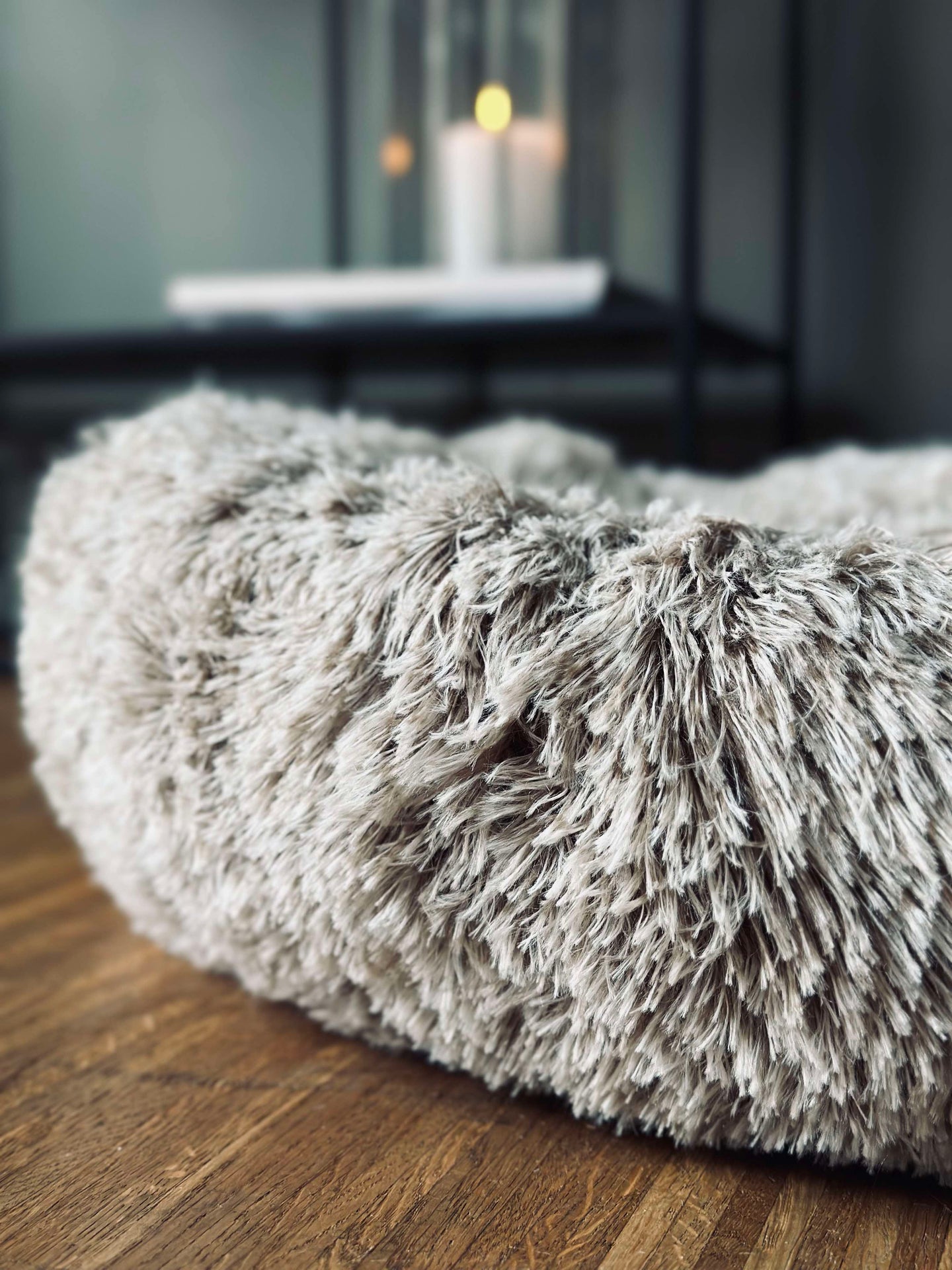 Hundbädd Fluffy - Dia 60 cm Beige