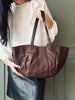 Shopper Aura – Brunt läder