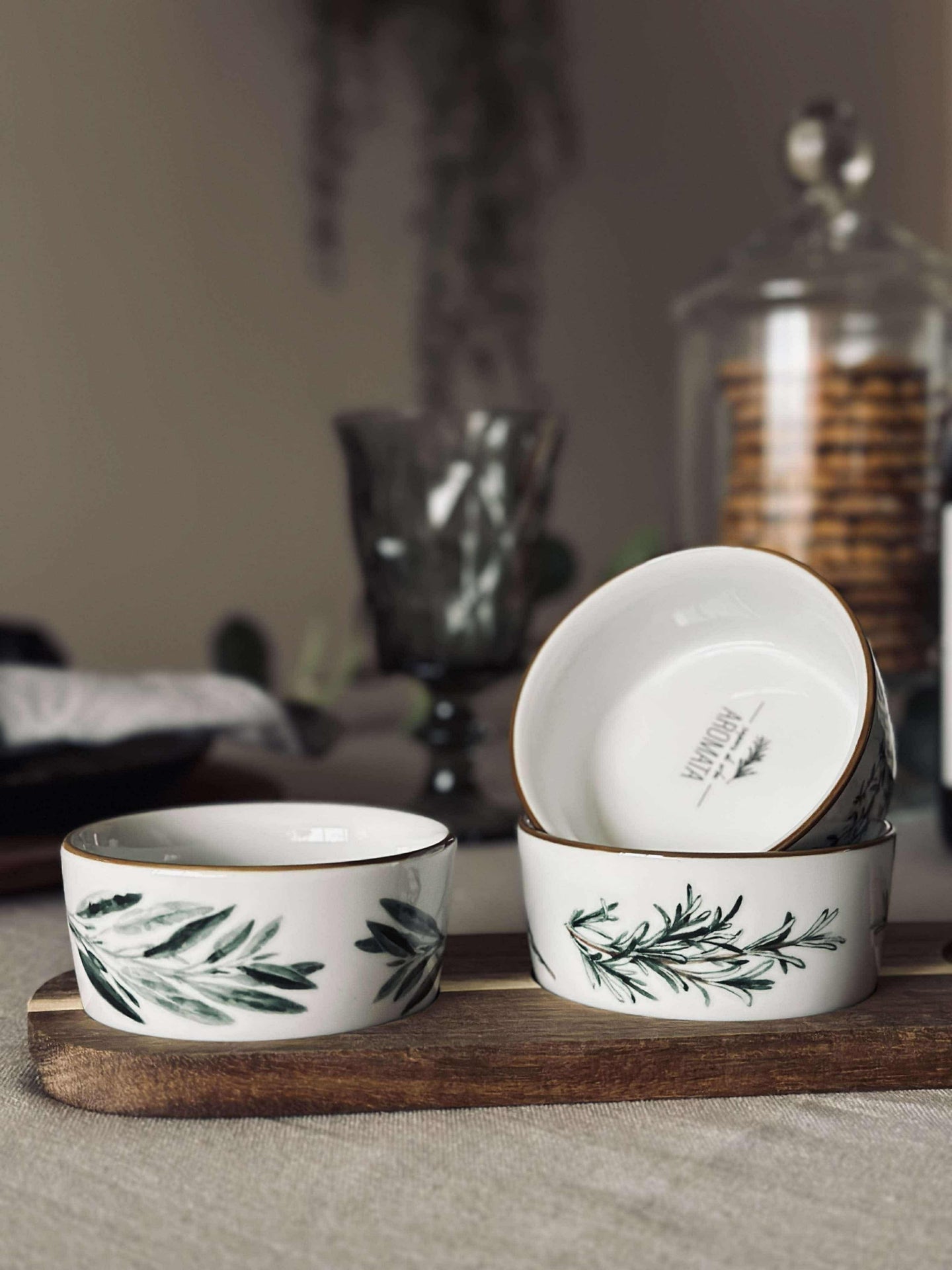 Tapas - 3 skålar och fat