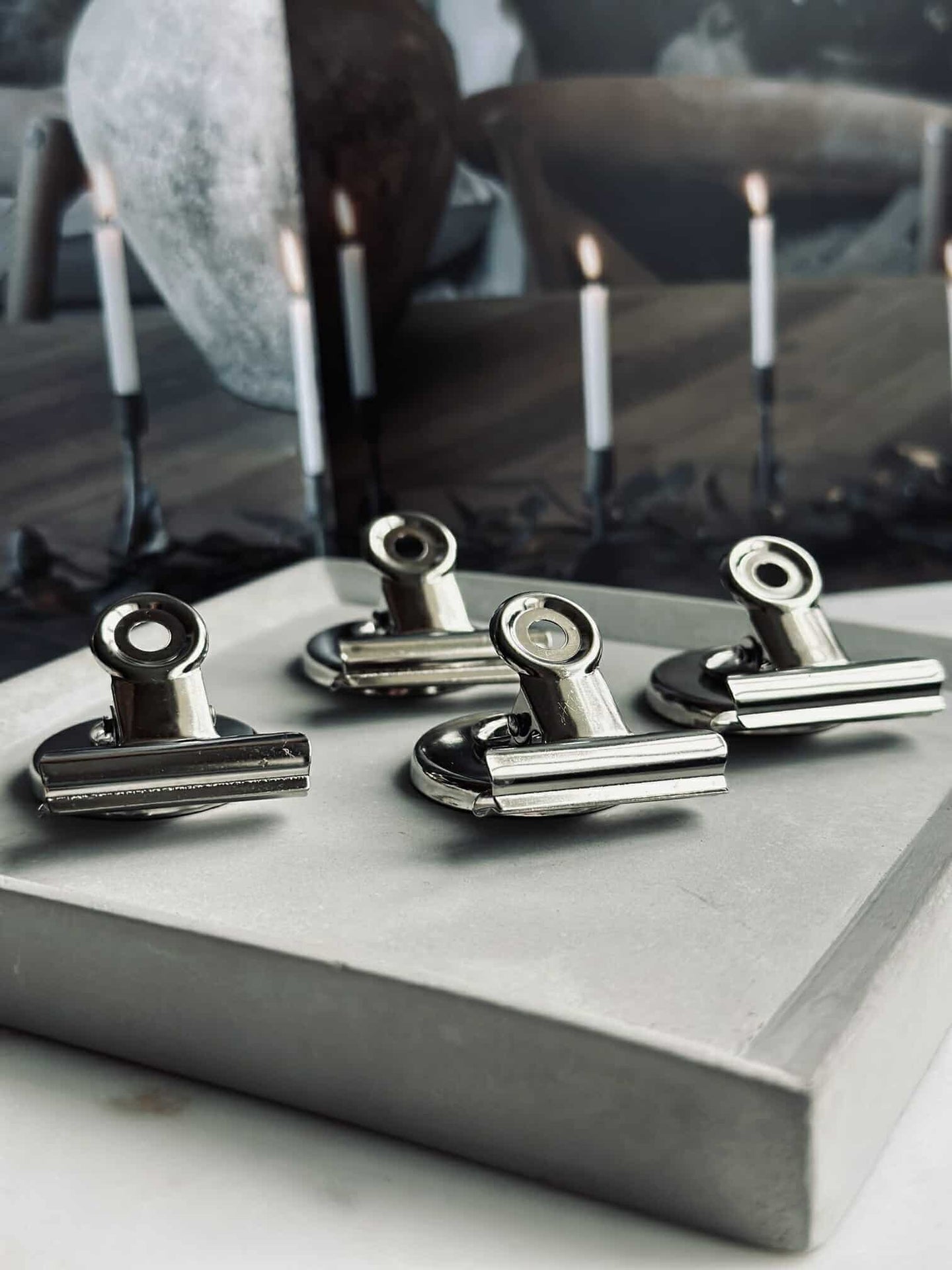 Magneter med klämmor - 4 st