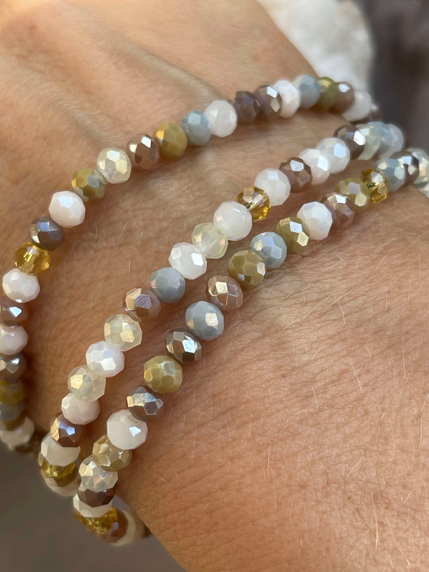 ANNA Nature Armband - Set med 3 st