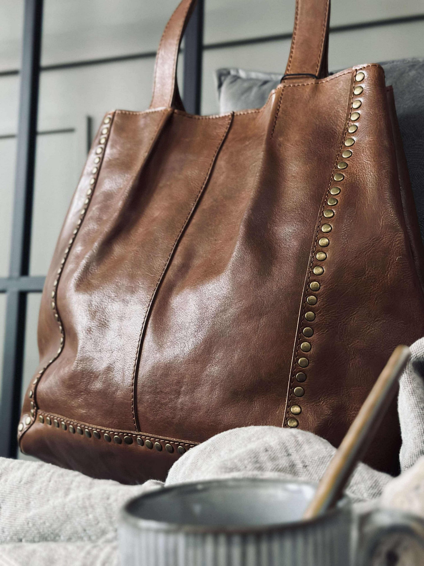 Shopper Raw Vintage cognac