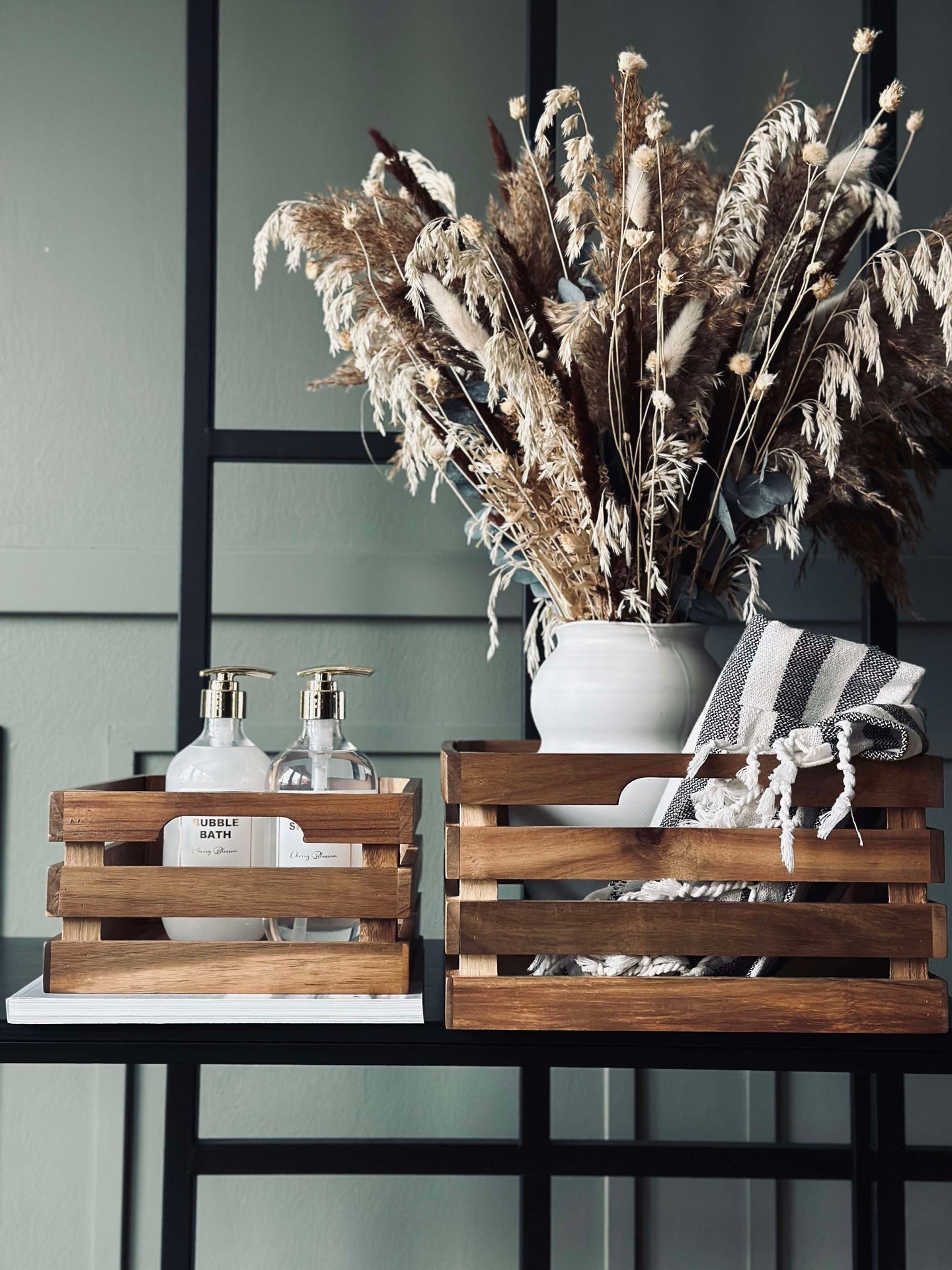 Äppellådor Akacia - Set om 2 st.