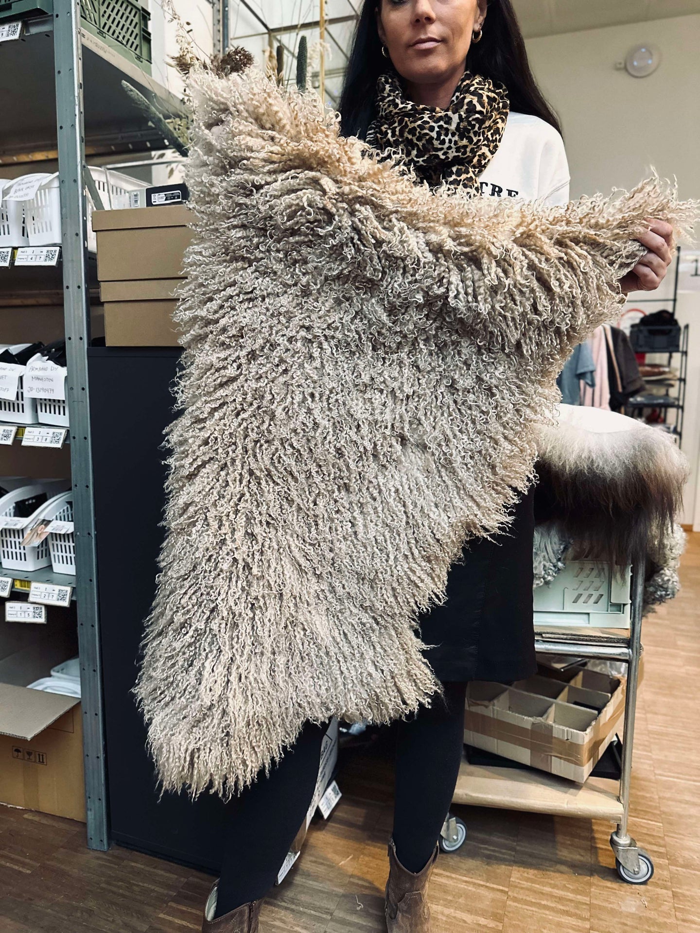 Isländskt lammskinn – Moccachino