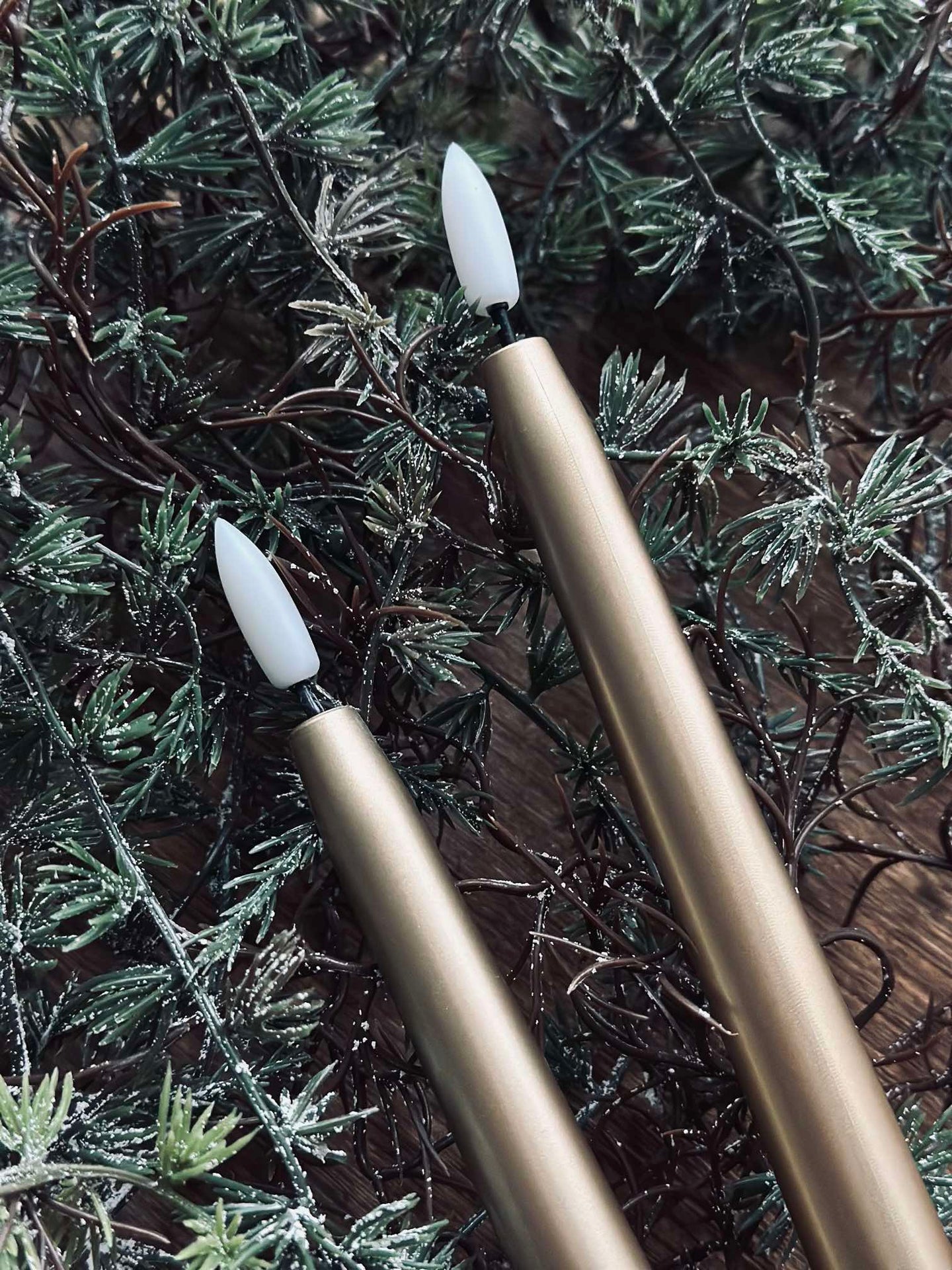 LED Scenljus 2 st - Guld 27cm