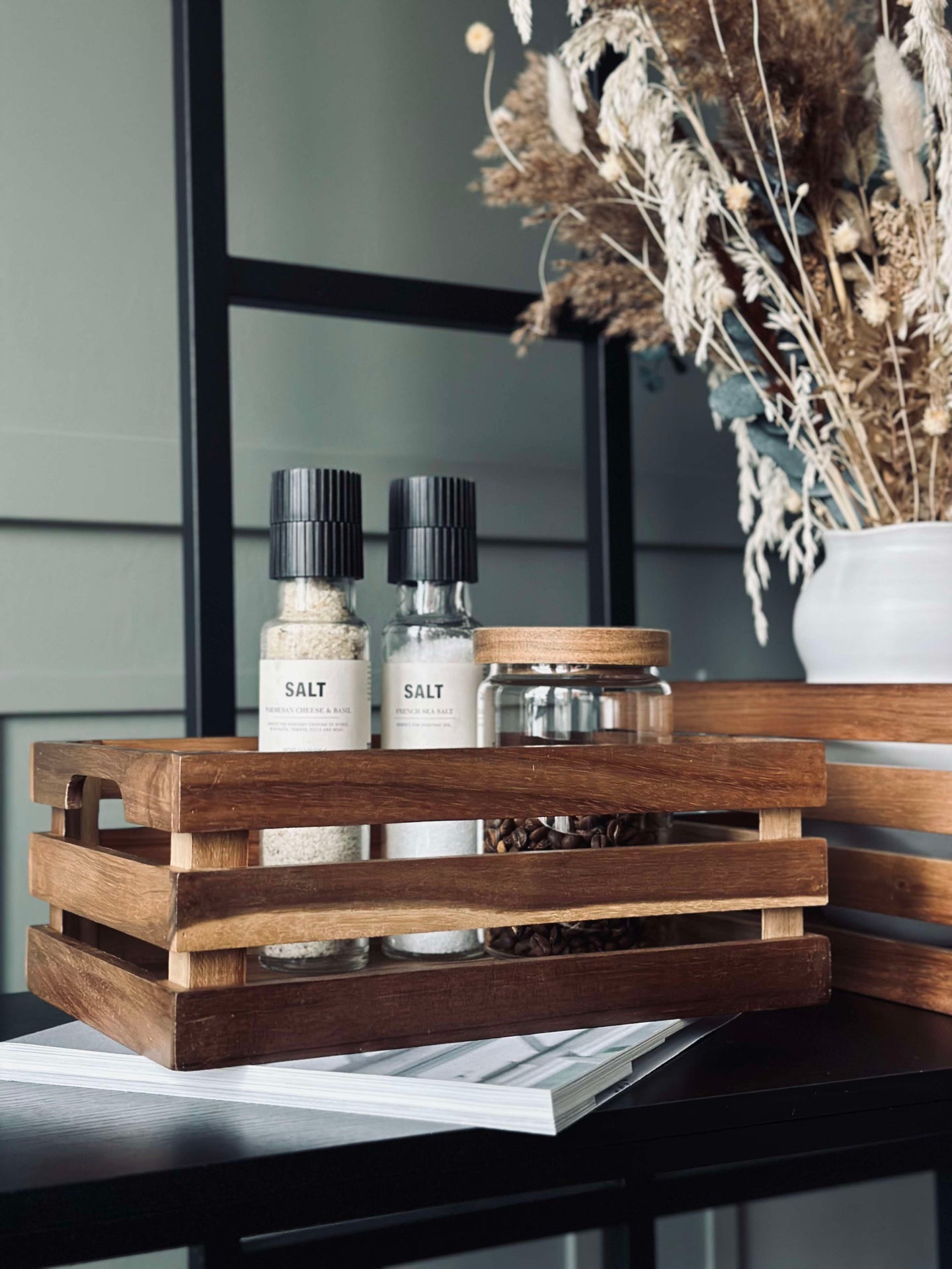 Äppellådor Akacia - Set om 2 st.