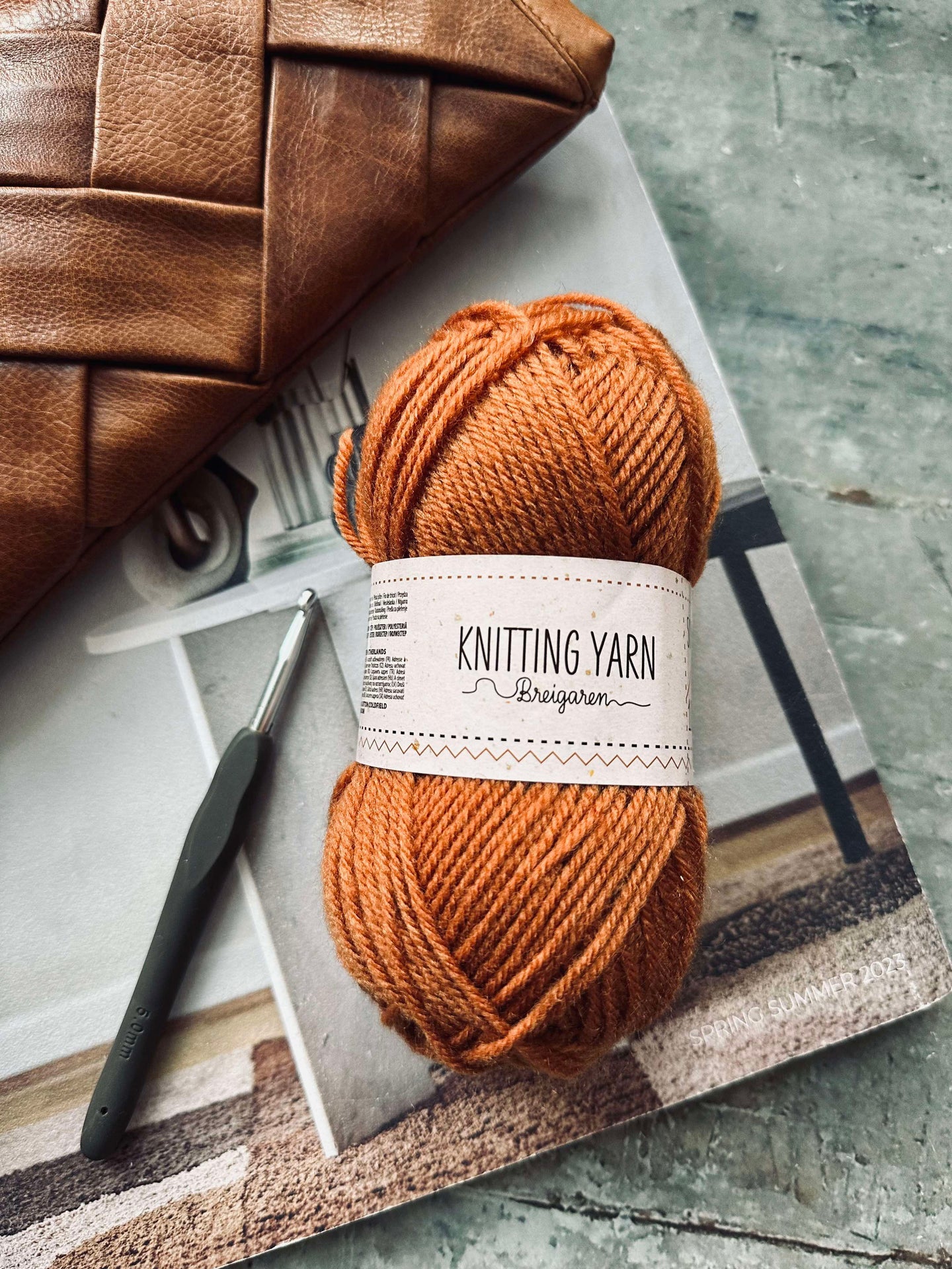 Polyestergarn 50 gram - Orange