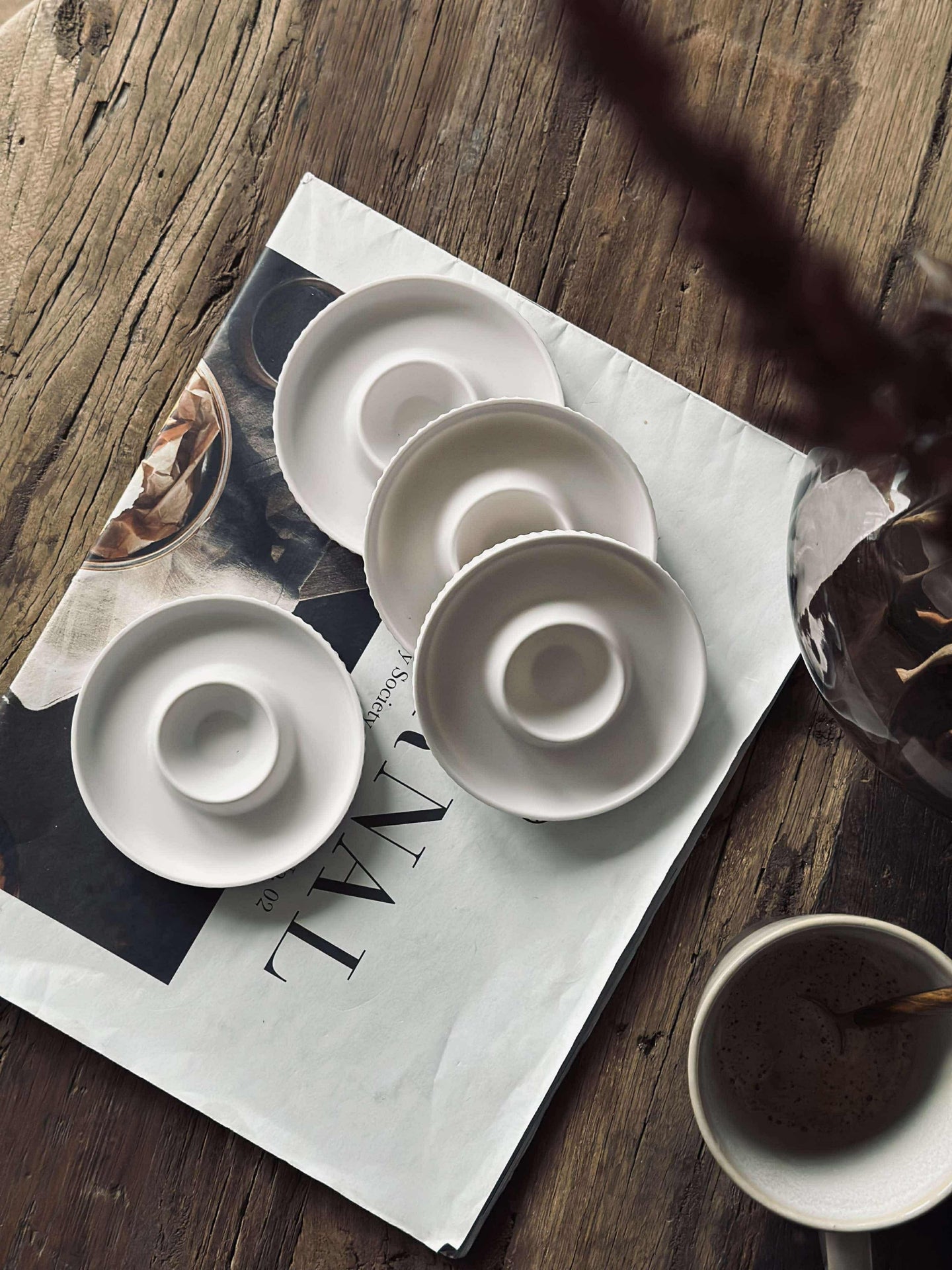 Äggkoppar Melamin Vit - 4 st.