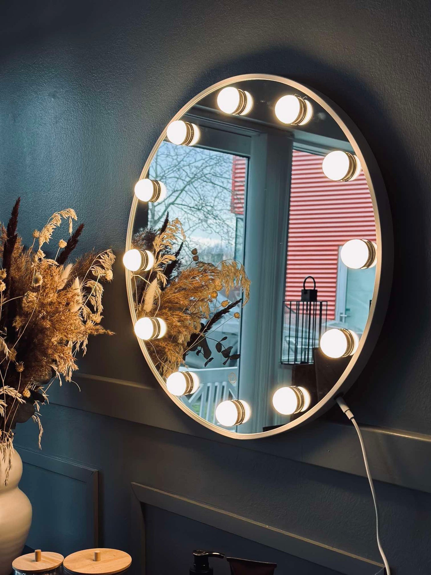 Hollywood Sminkspegel med belysning - Dia 50cm