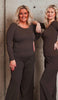 Blus Frida mikrofiber - Caffe