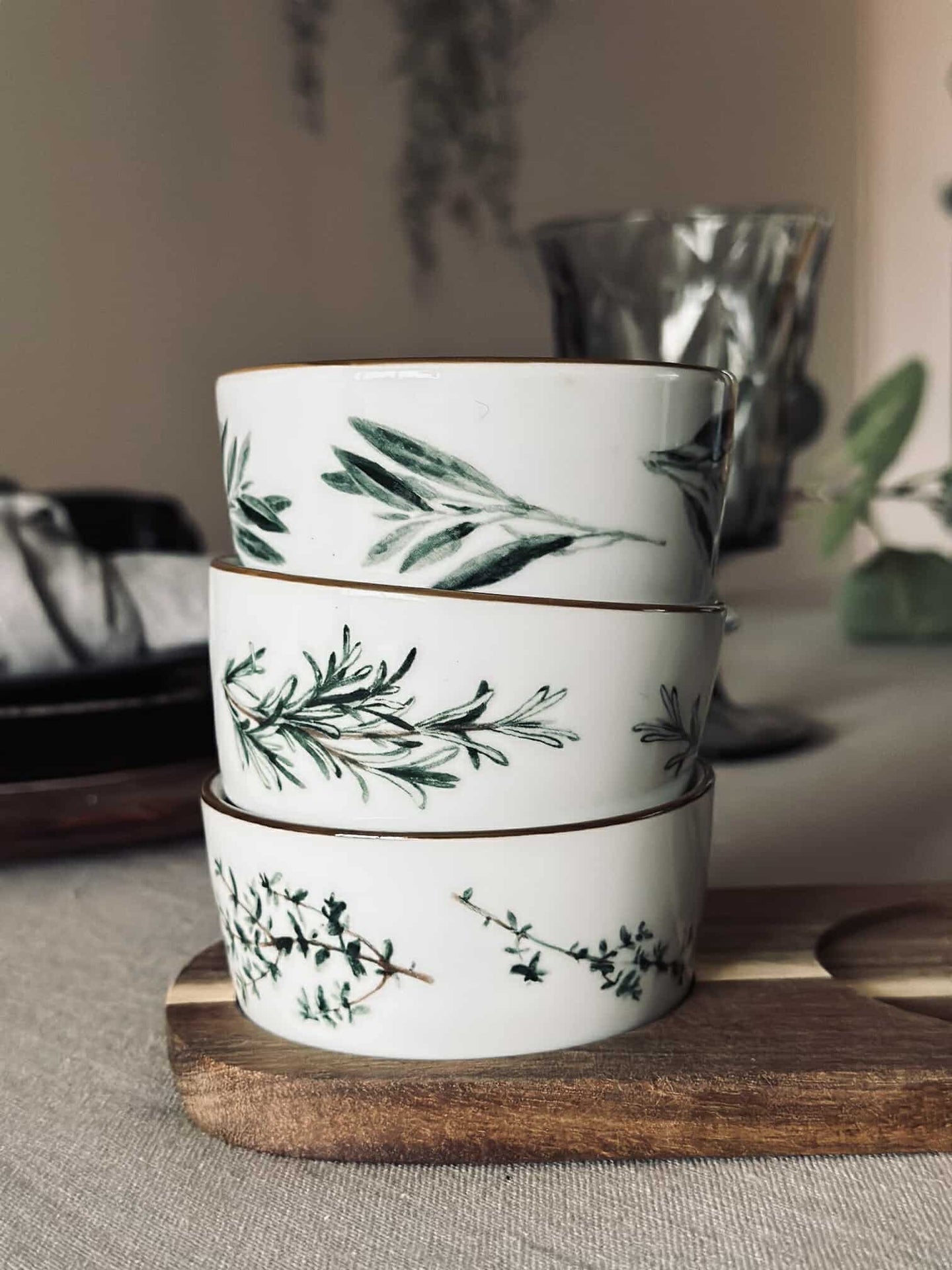 Tapas - 3 skålar och fat