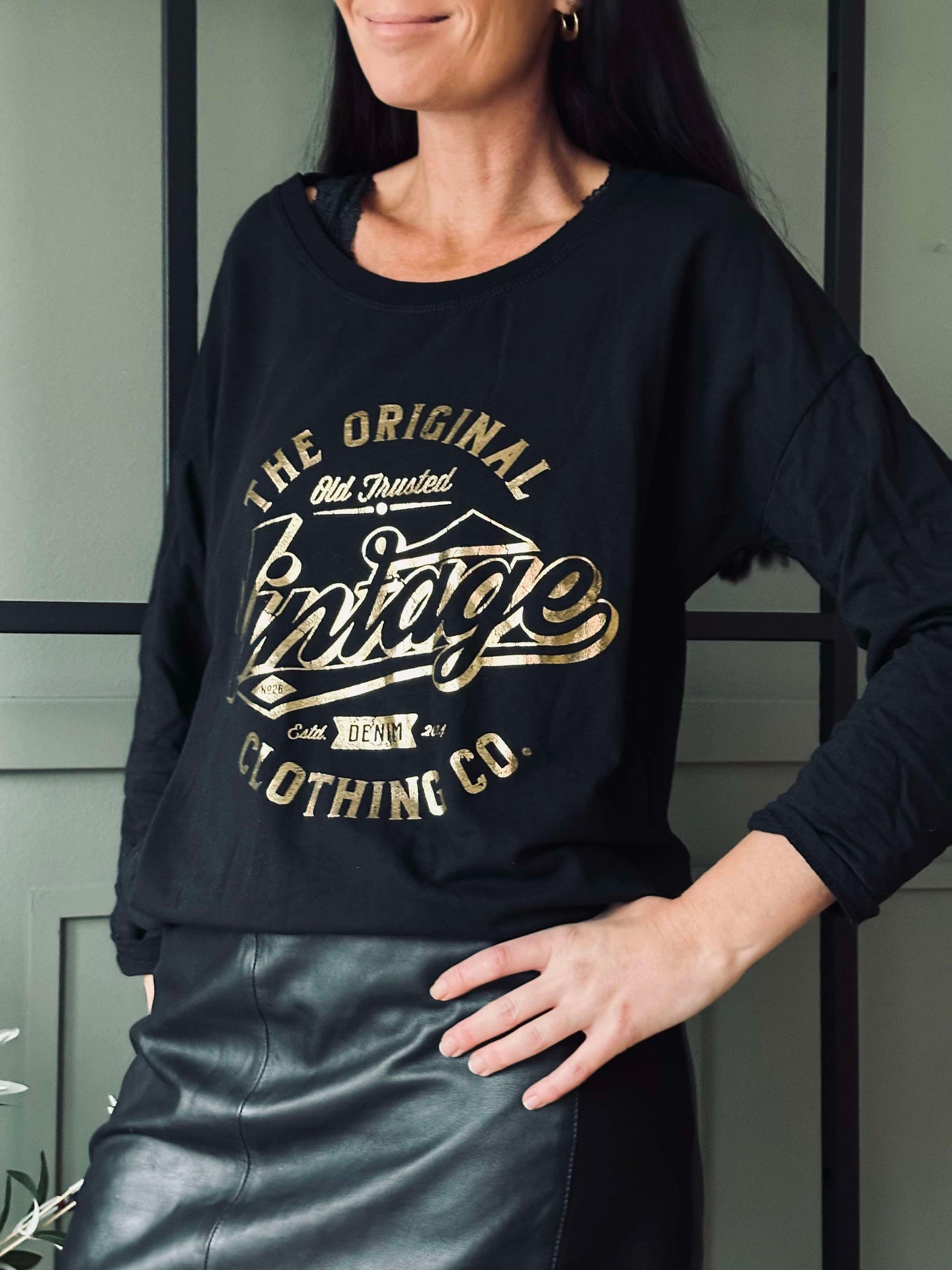 Blus Vintage - Black