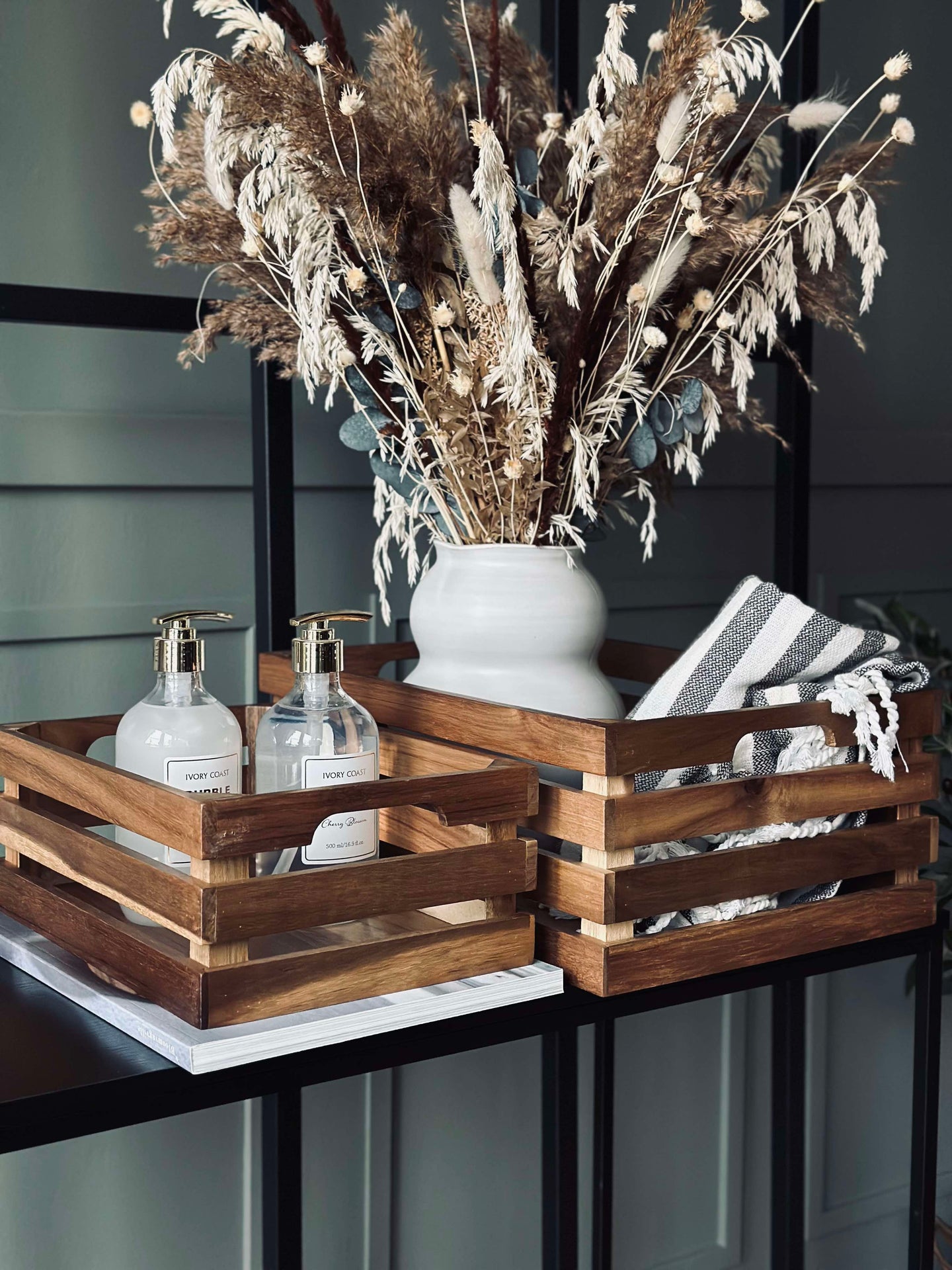 Äppellådor Akacia - Set om 2 st.