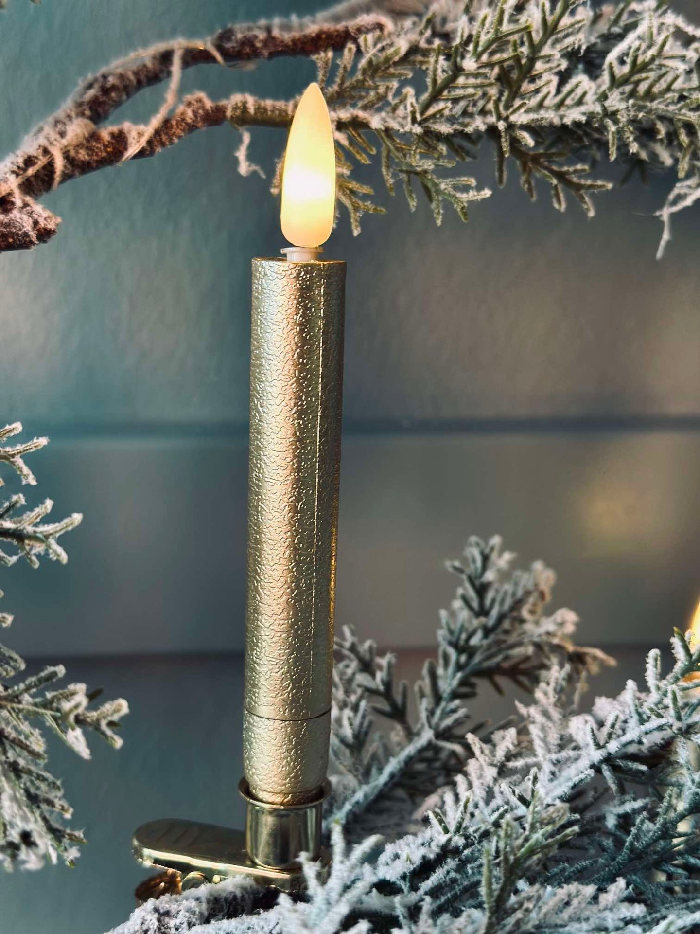LED Julgransljus Guld - Set med 10 st