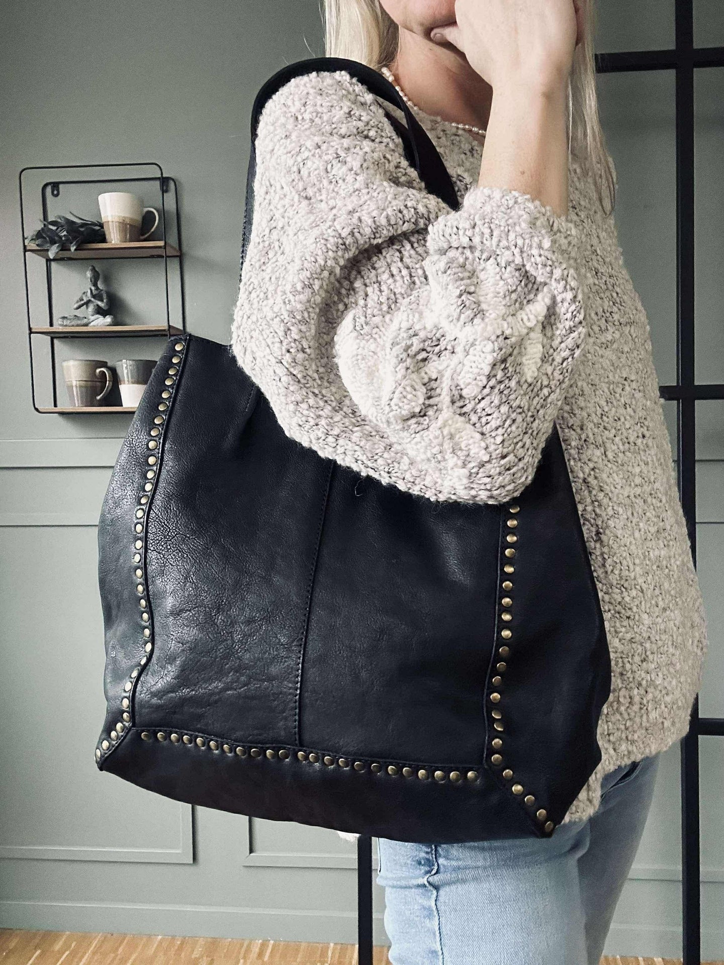 Shopper Raw Vintage black