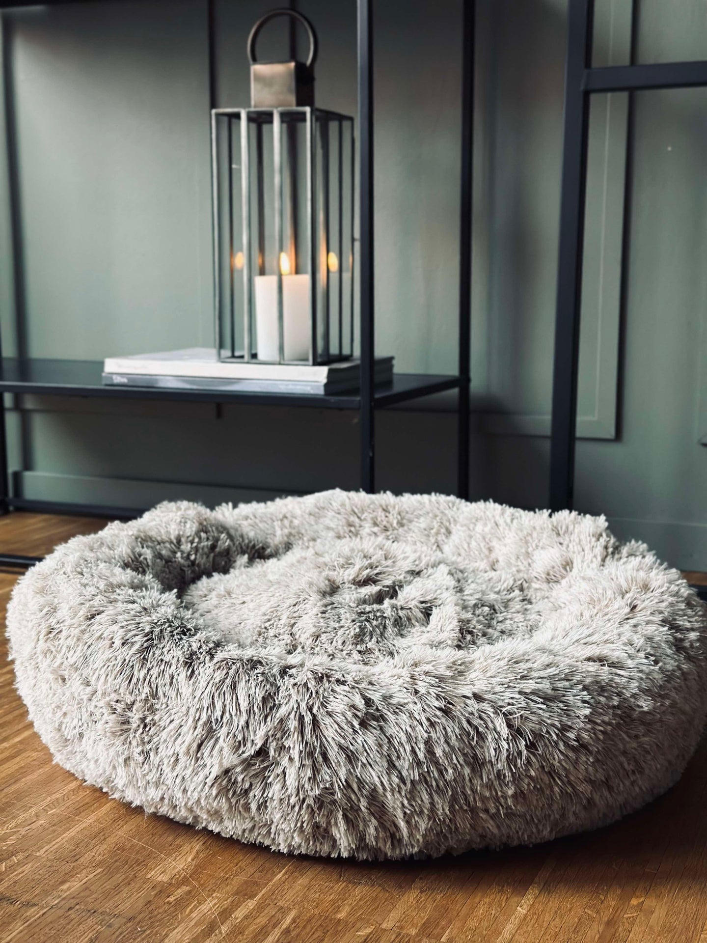 Hundbädd Fluffy - Dia 60 cm Beige