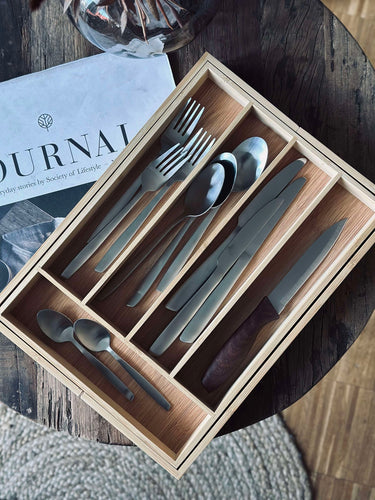 Besticklåda bambu - Justerbar mått