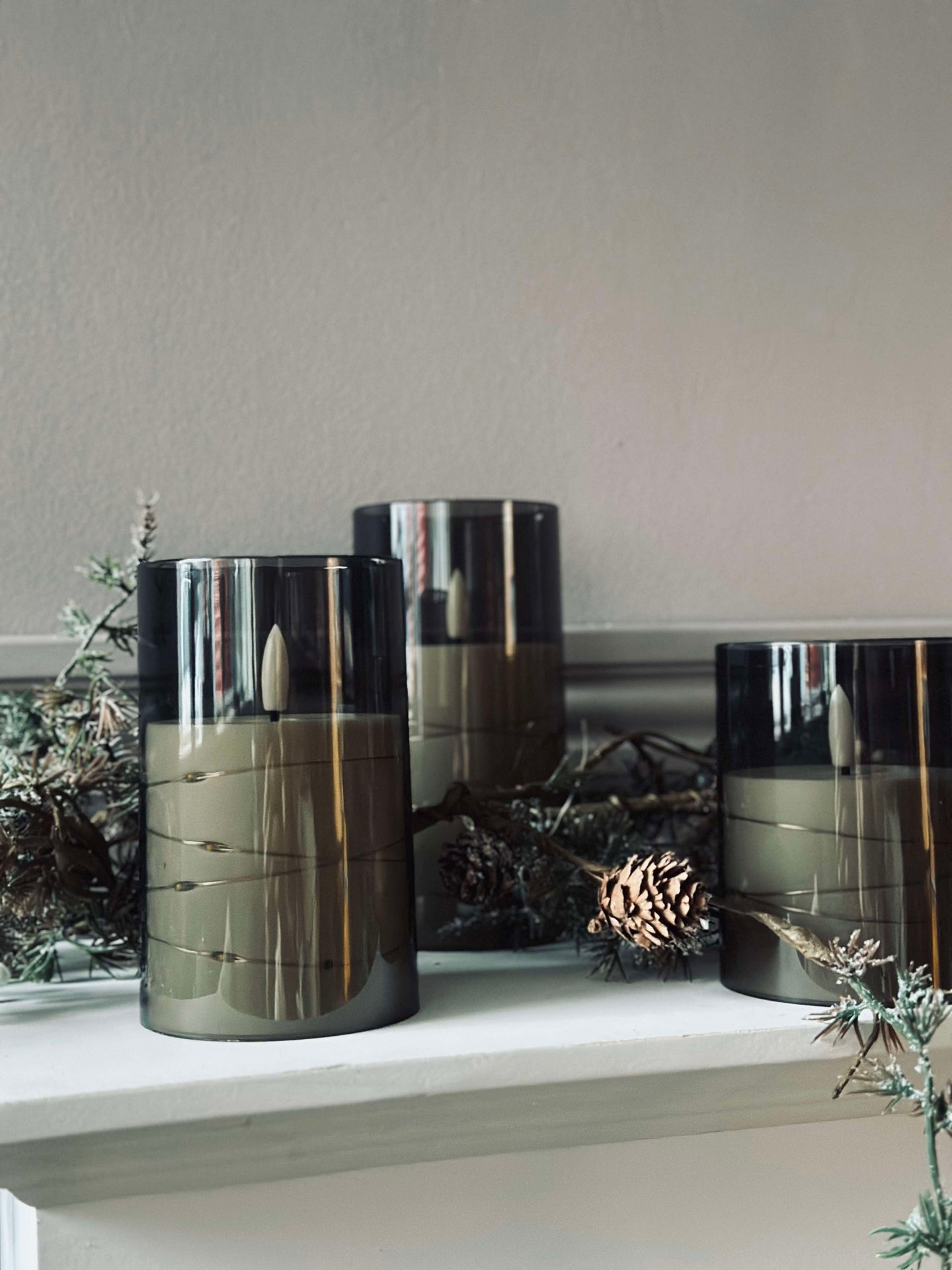 LED-ljus ALMA 3 st med fjärrkontroll