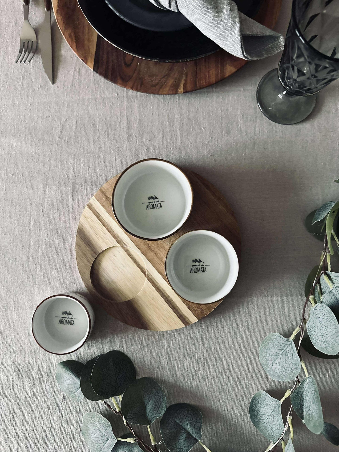 Serveringsset Rund - 4 delar