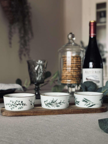 Tapas - 3 skålar och fat