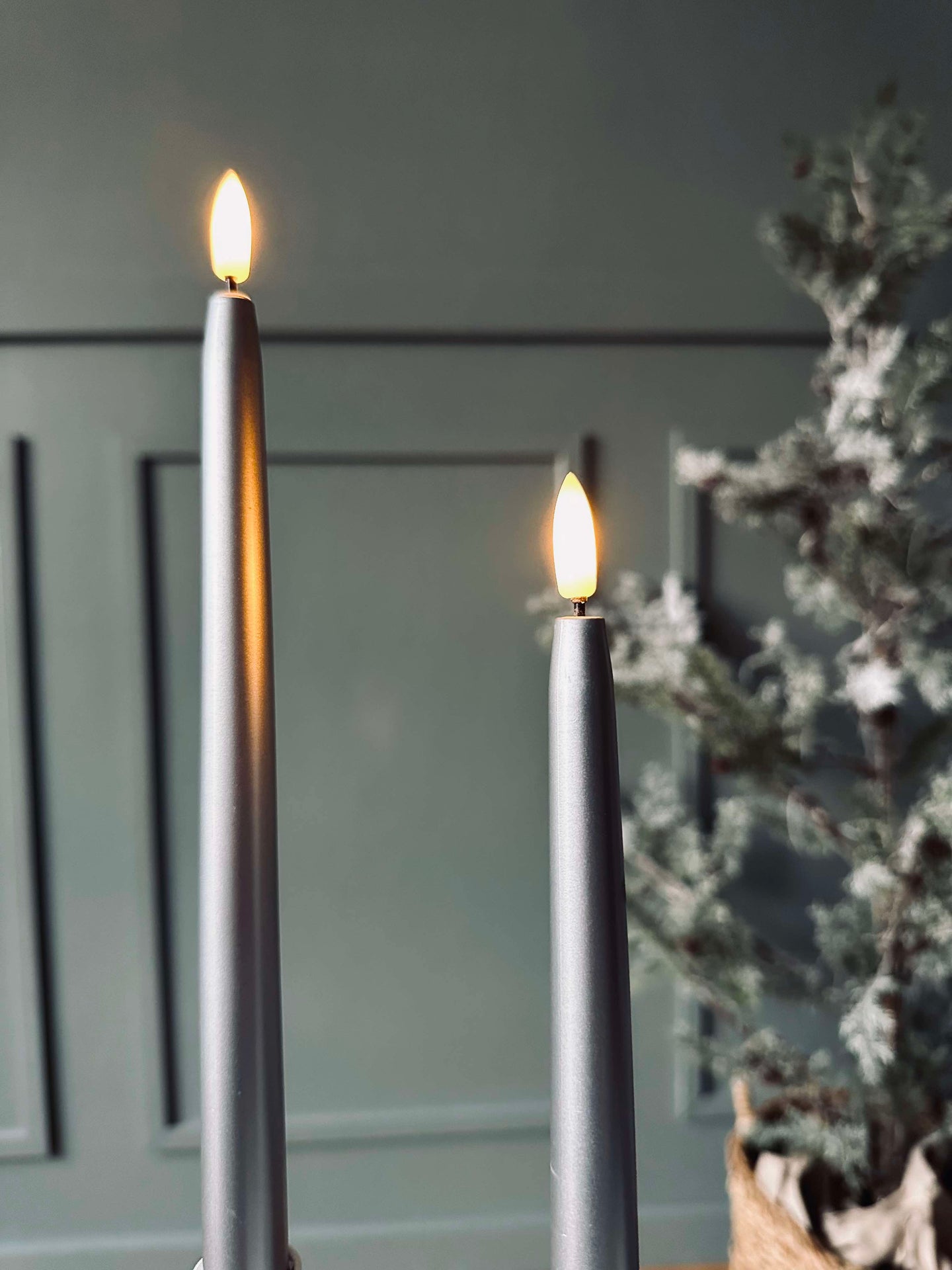 Silver LED Ljus 2 st - Fjärrkontroll ingår