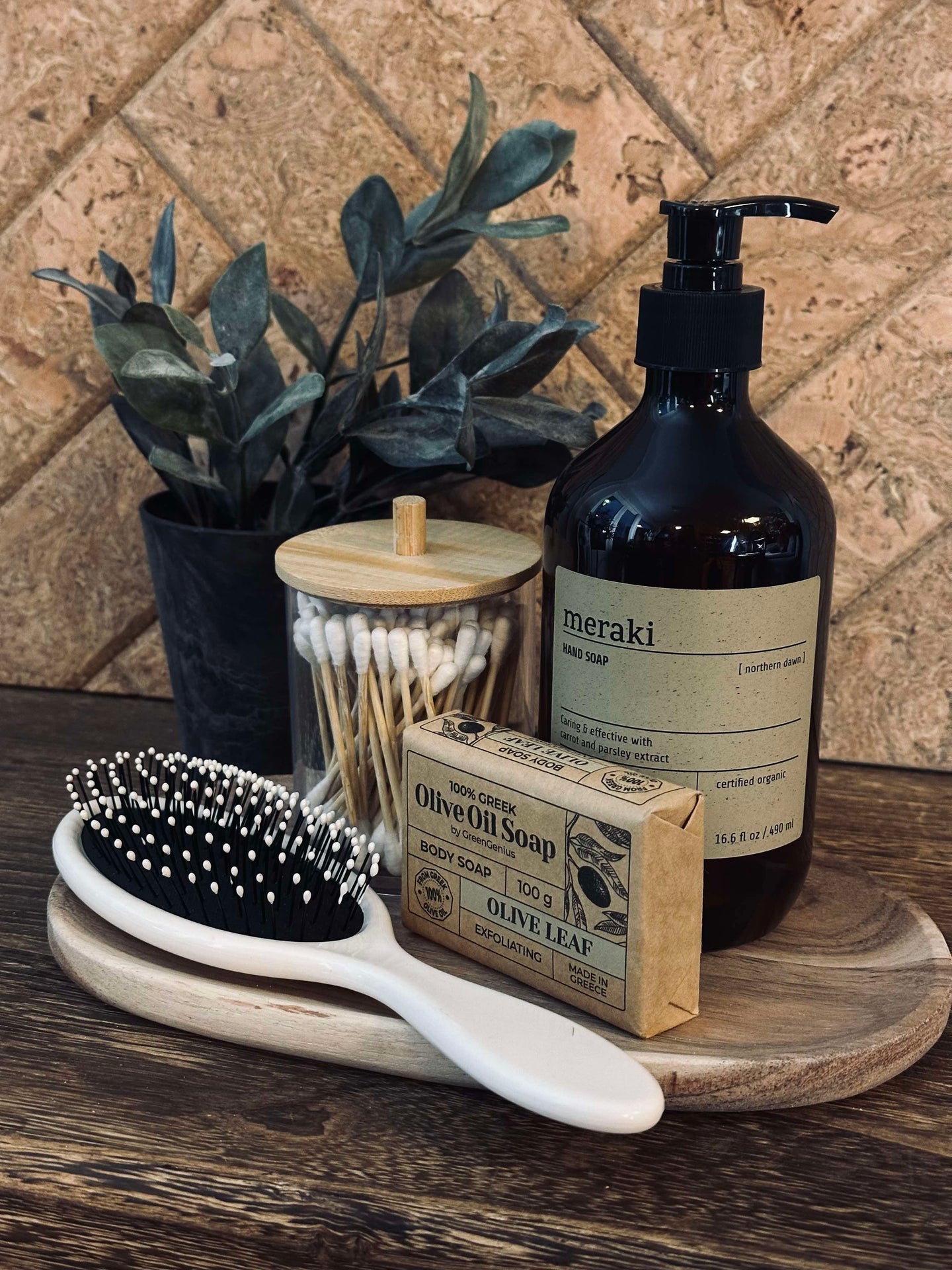 Hårborste Alma Off white