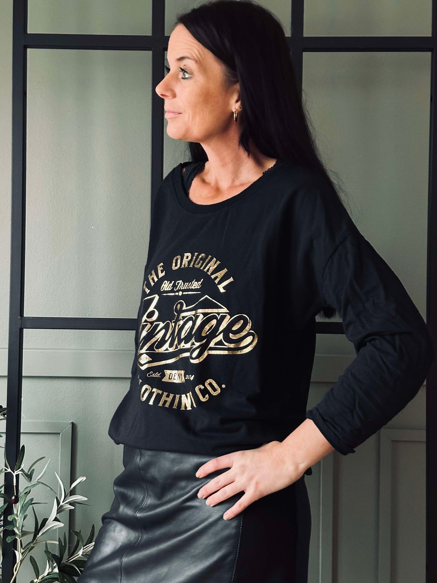 Blus Vintage - Black