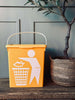 BIO Hink med lock 12 liter - GUL