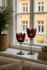 Ljusstake flower - Vinröd / grön