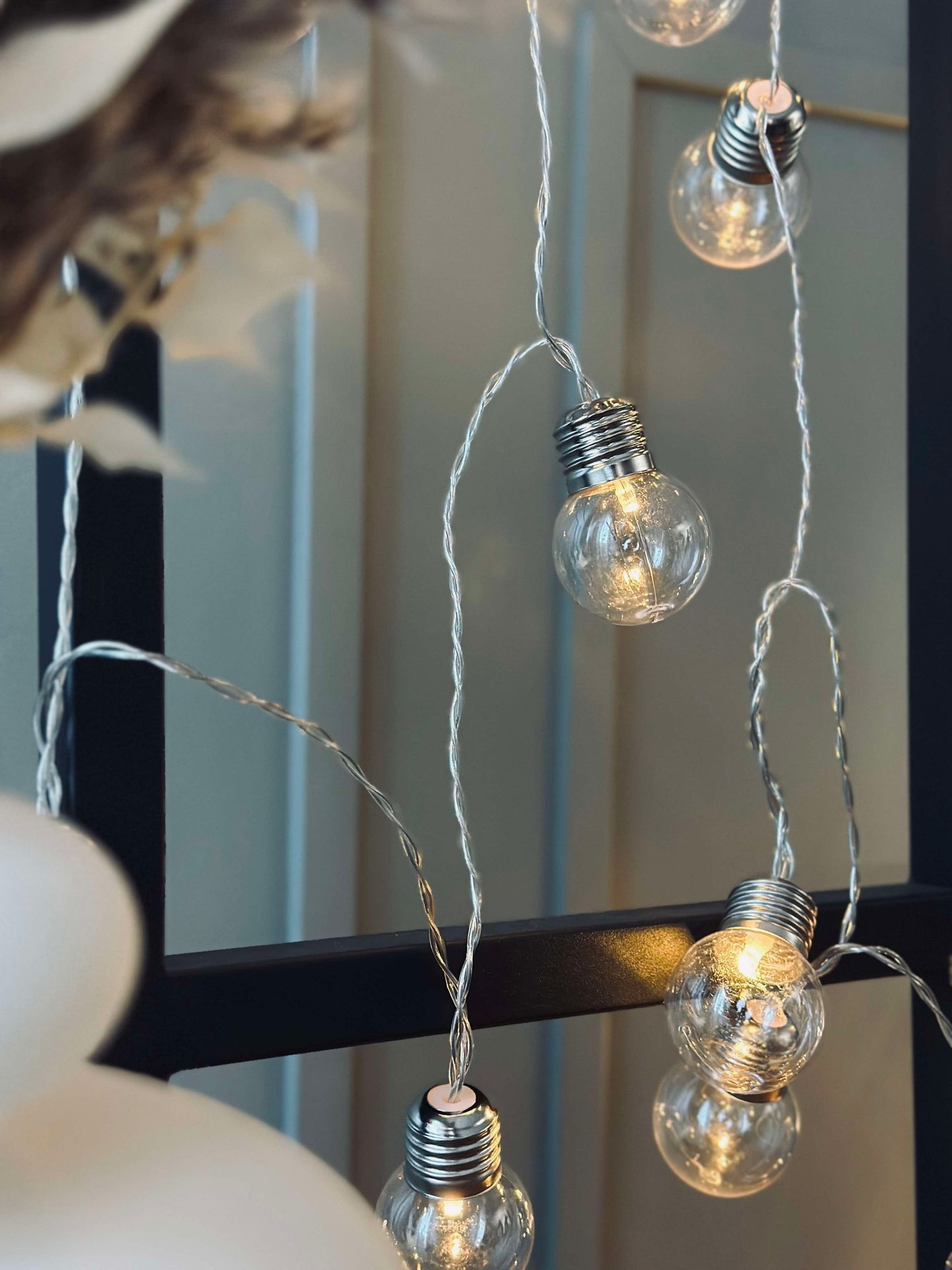 Stor ljusslinga med 50 LED-lampor och färgskifte - Godkänd för inomhus och utomhus