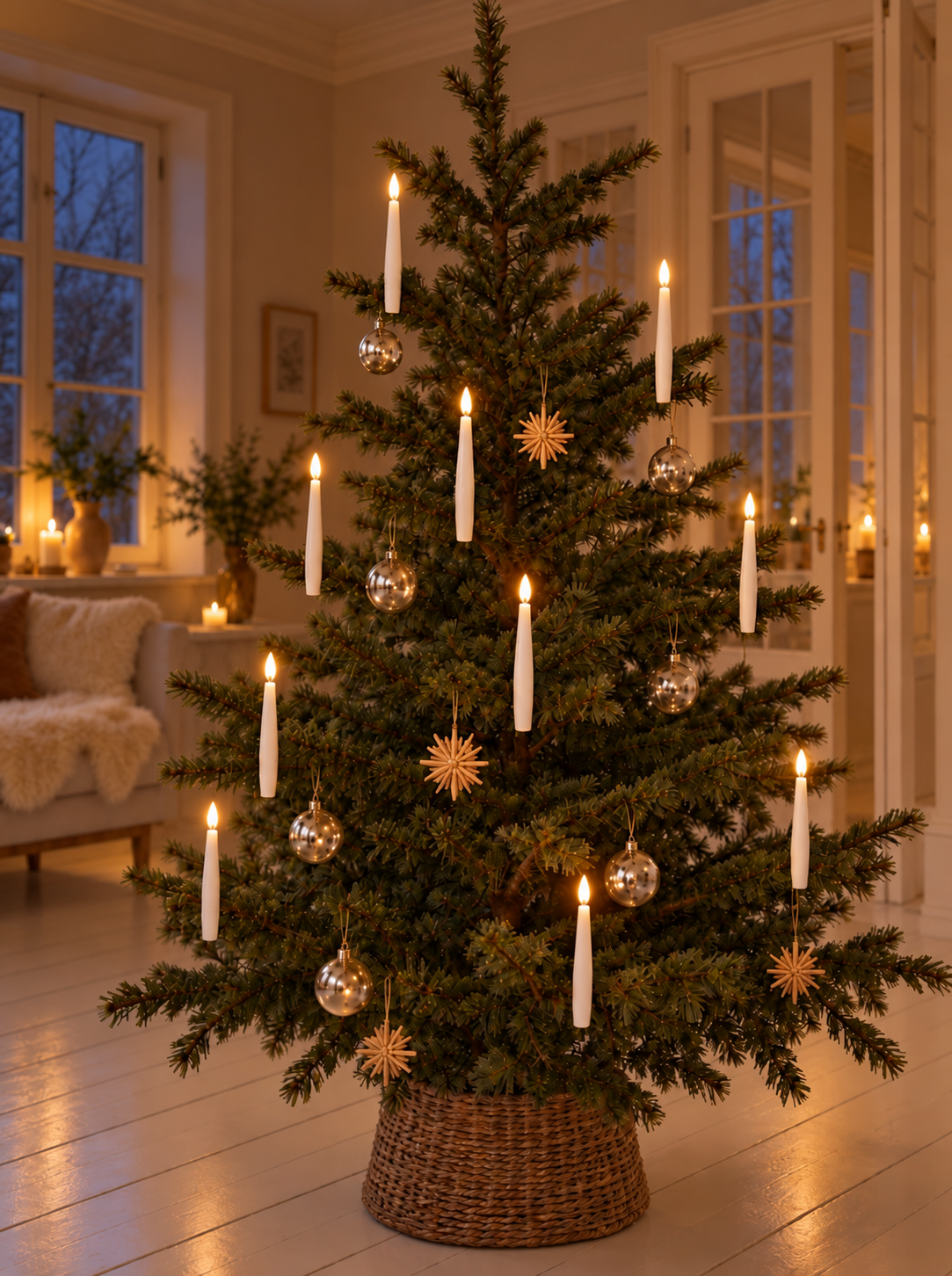 Julgransljus med fjärrkontroll - paket med 10 st